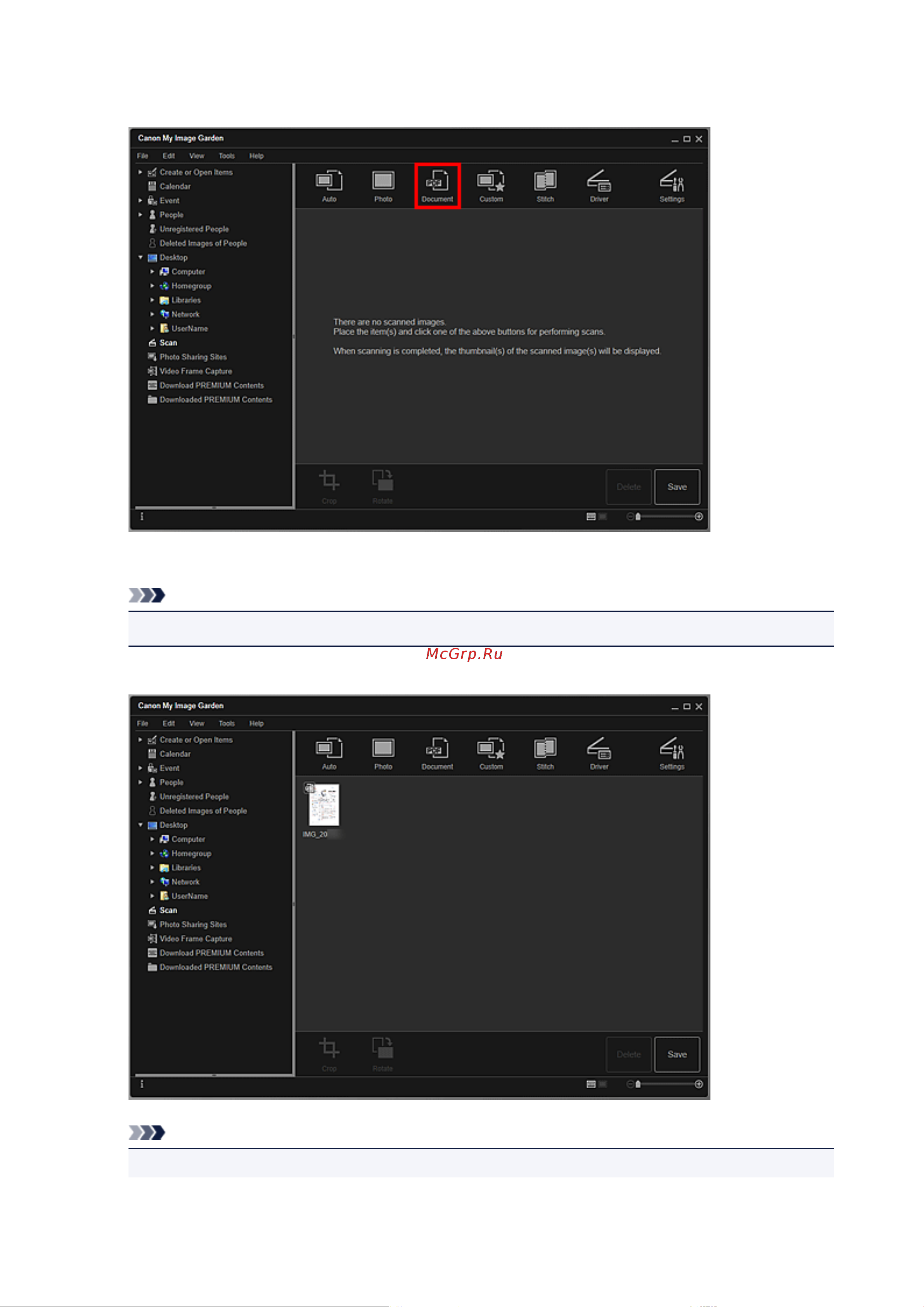 Canon My Image Garden V3.6 Win [57/71] Примечание