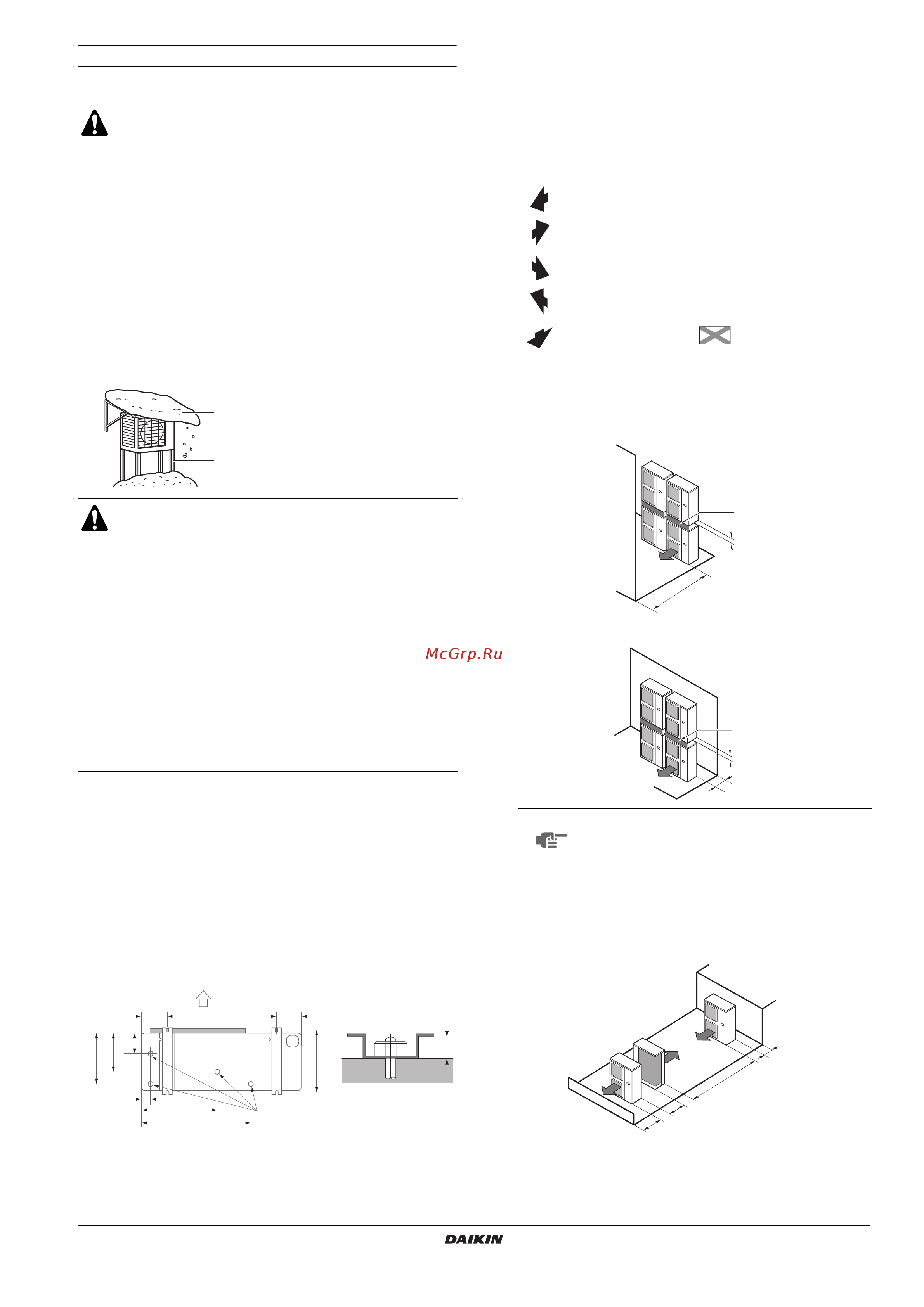 Daikin ERRQ011AAY1 [7/22] Precautions on installation