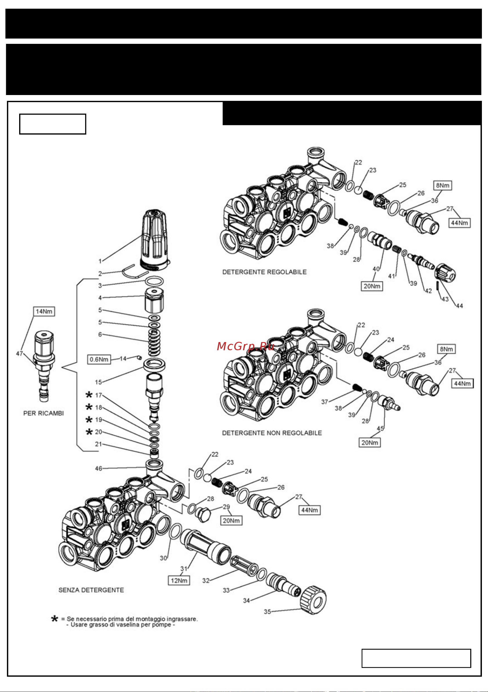 Interpump IPG C 3 W 2013 DX (1450 об/мин) [16/32] Serie 59