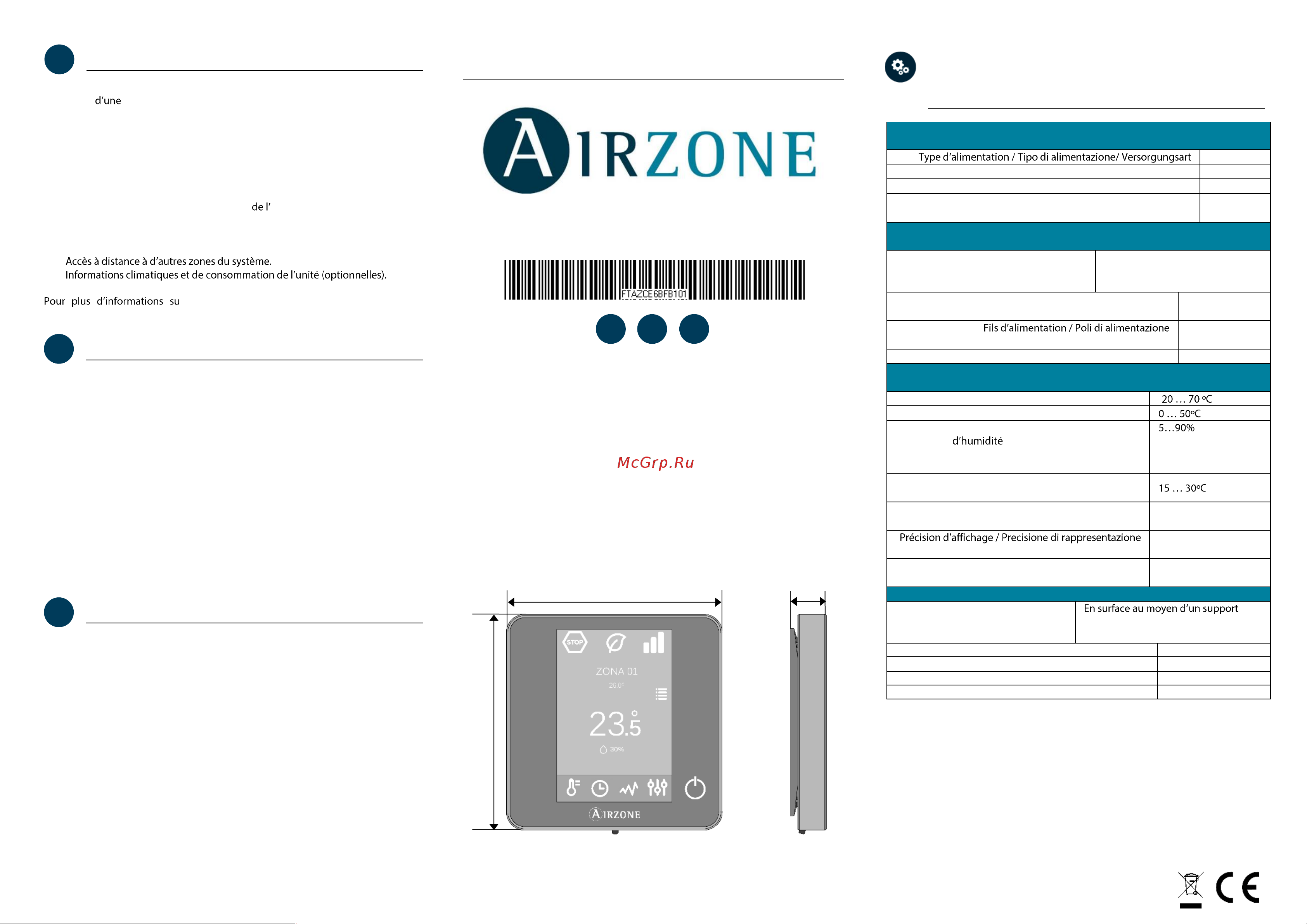 Daikin AZCE6BLUEFACECB [3/4] Azce6bluefacec b n