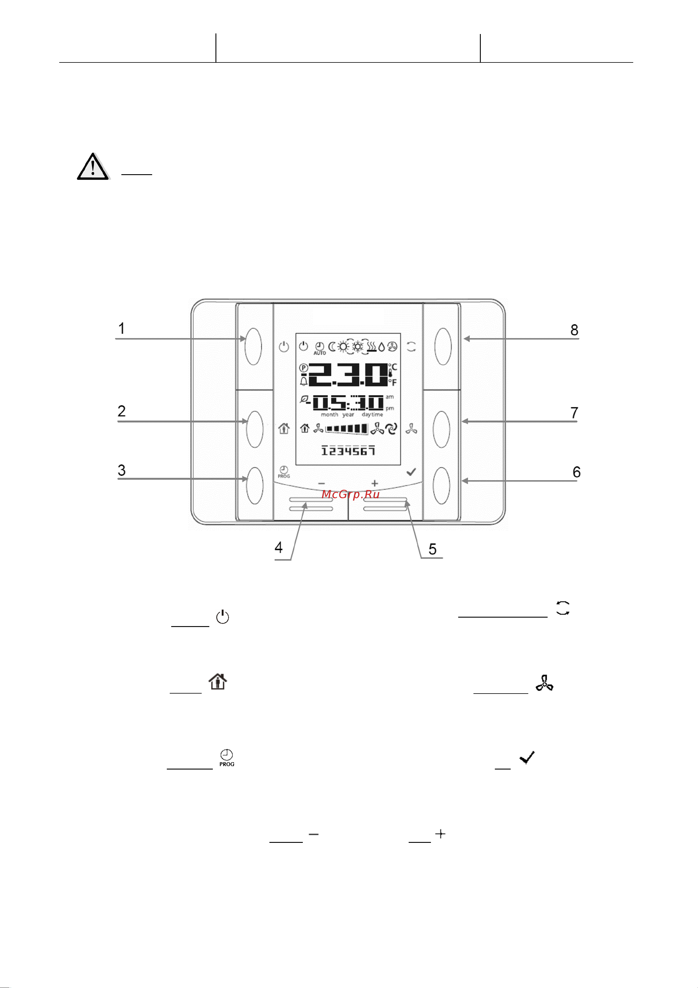 Daikin ALB04LBMNADBT00 [4/12] Button overview