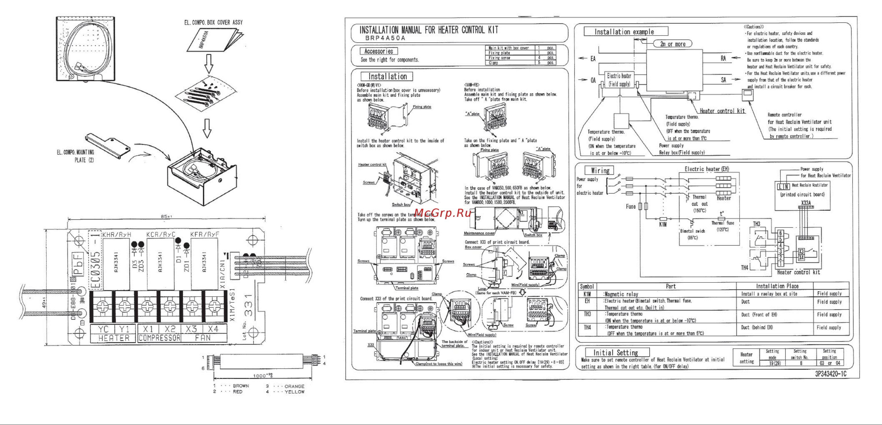 Daikin BRP4A50A Инструкция по монтажу онлайн