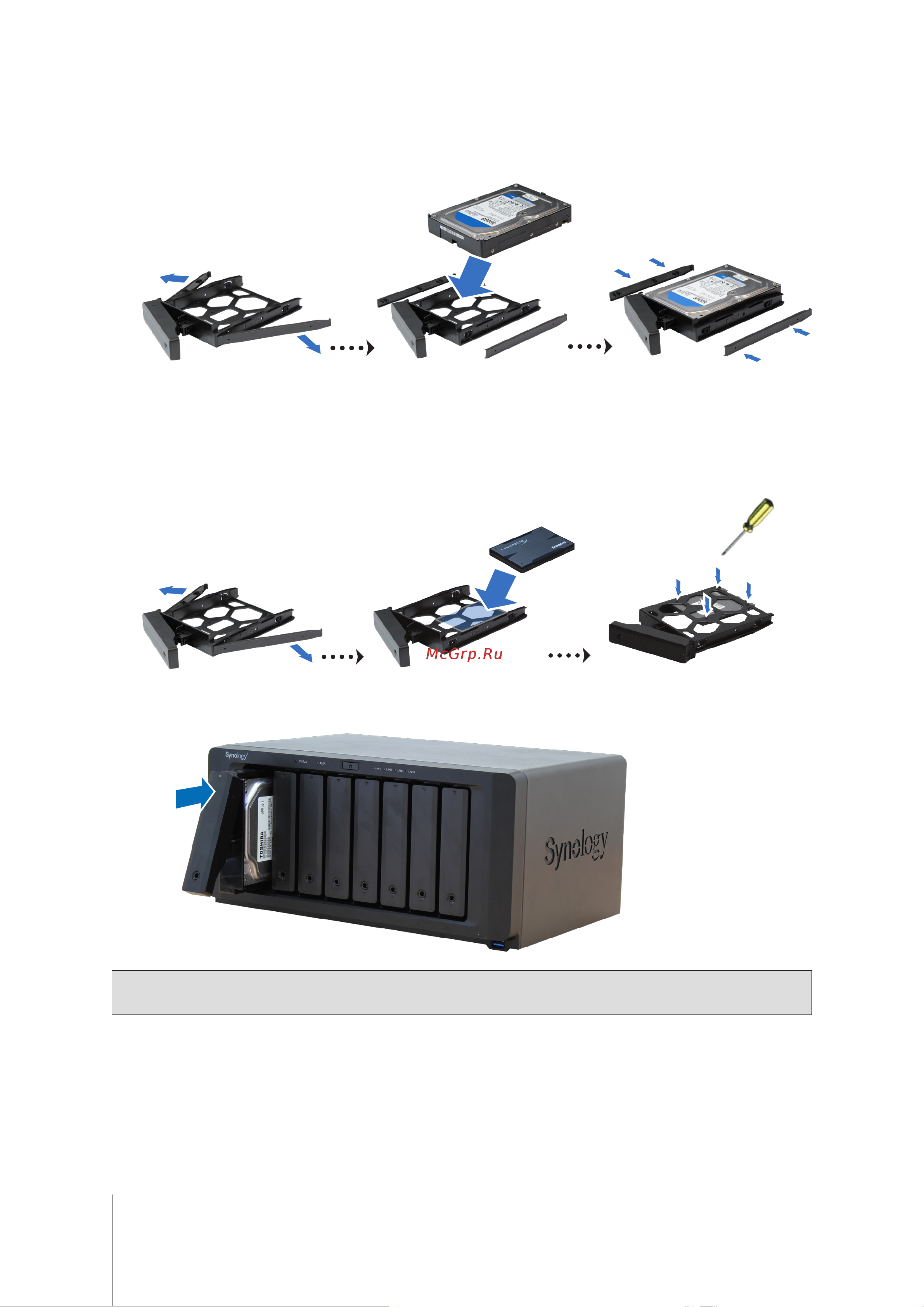 Synology DS1821+ [12/32] Глава 2 установка оборудования