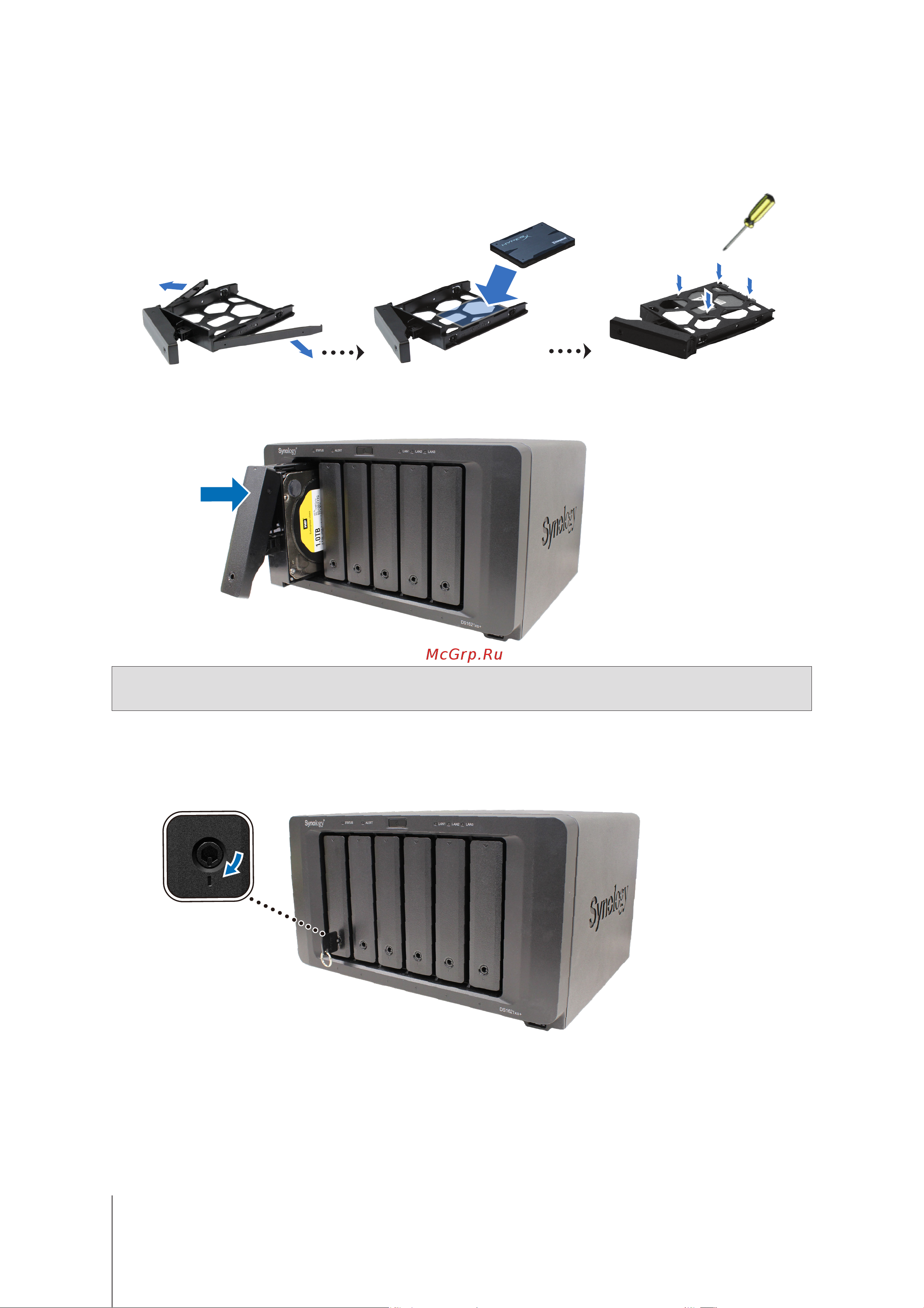 Synology DS1621xs+ [12/31] Глава 2 установка оборудования