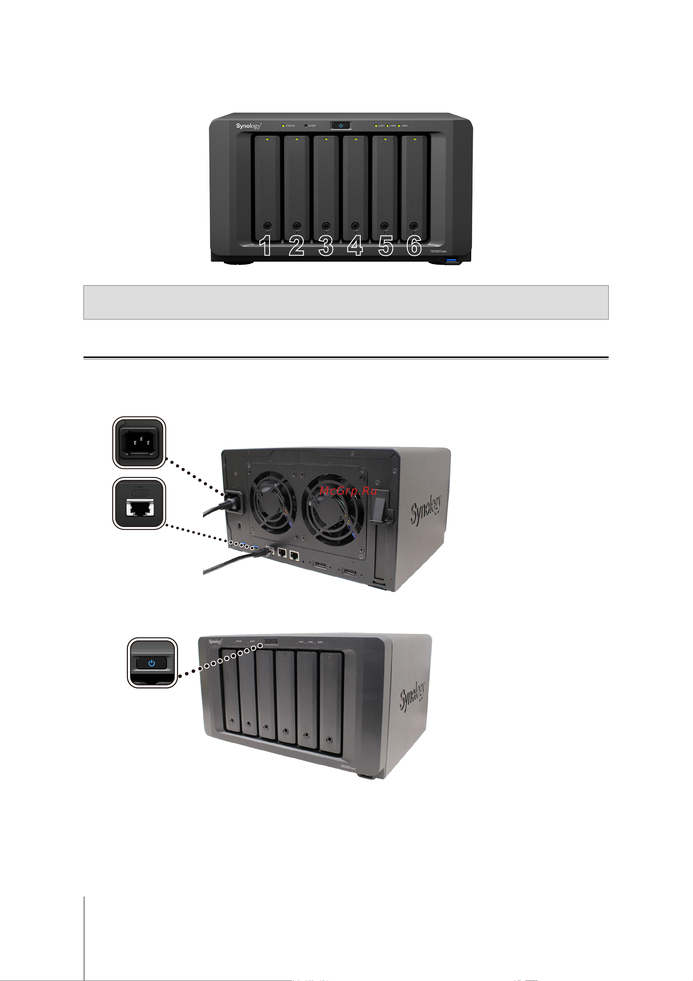 Synology DS1621xs+ [13/31] 3 4 6 5