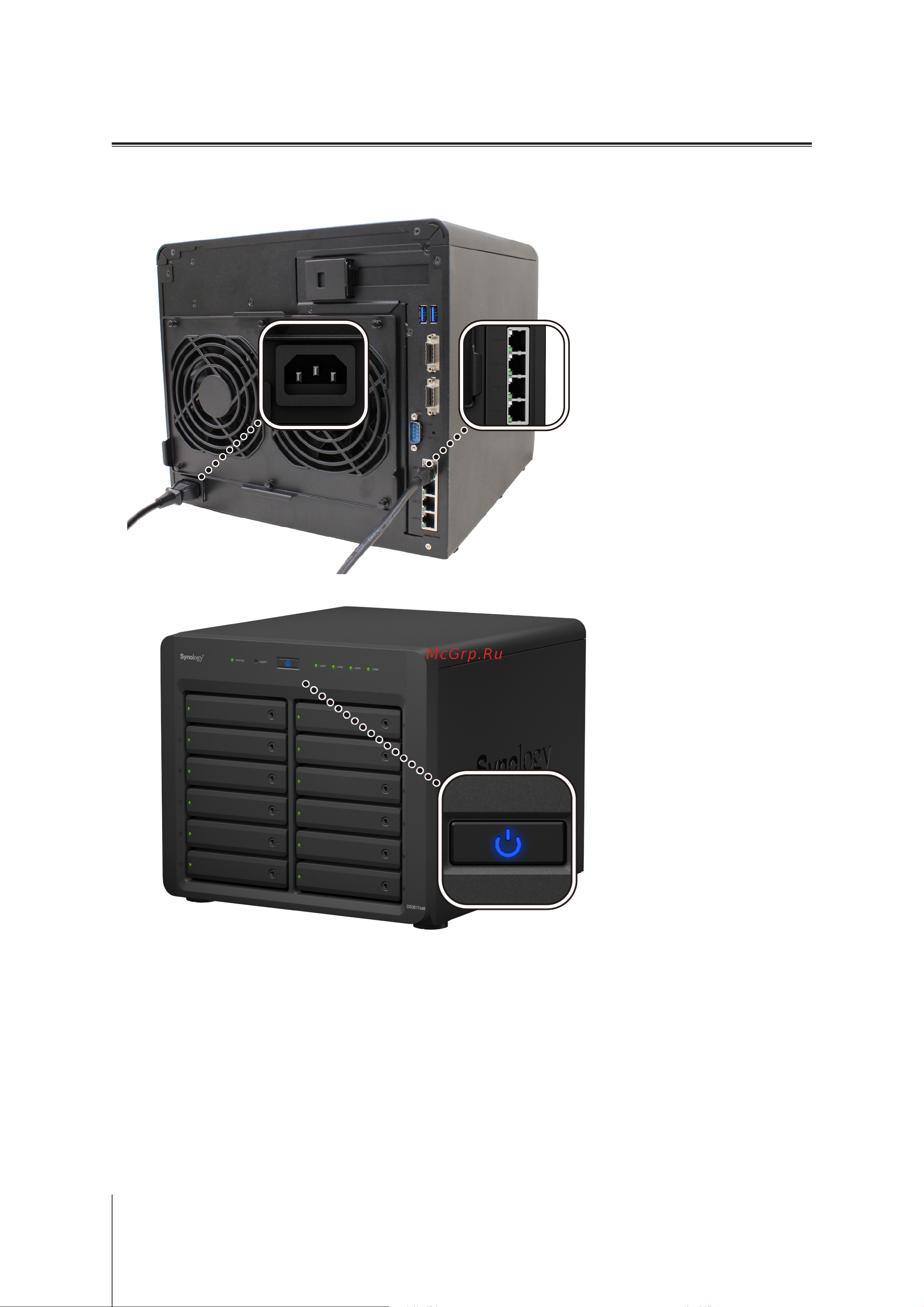 Synology DS3617xsII [9/27] Start up your synology nas