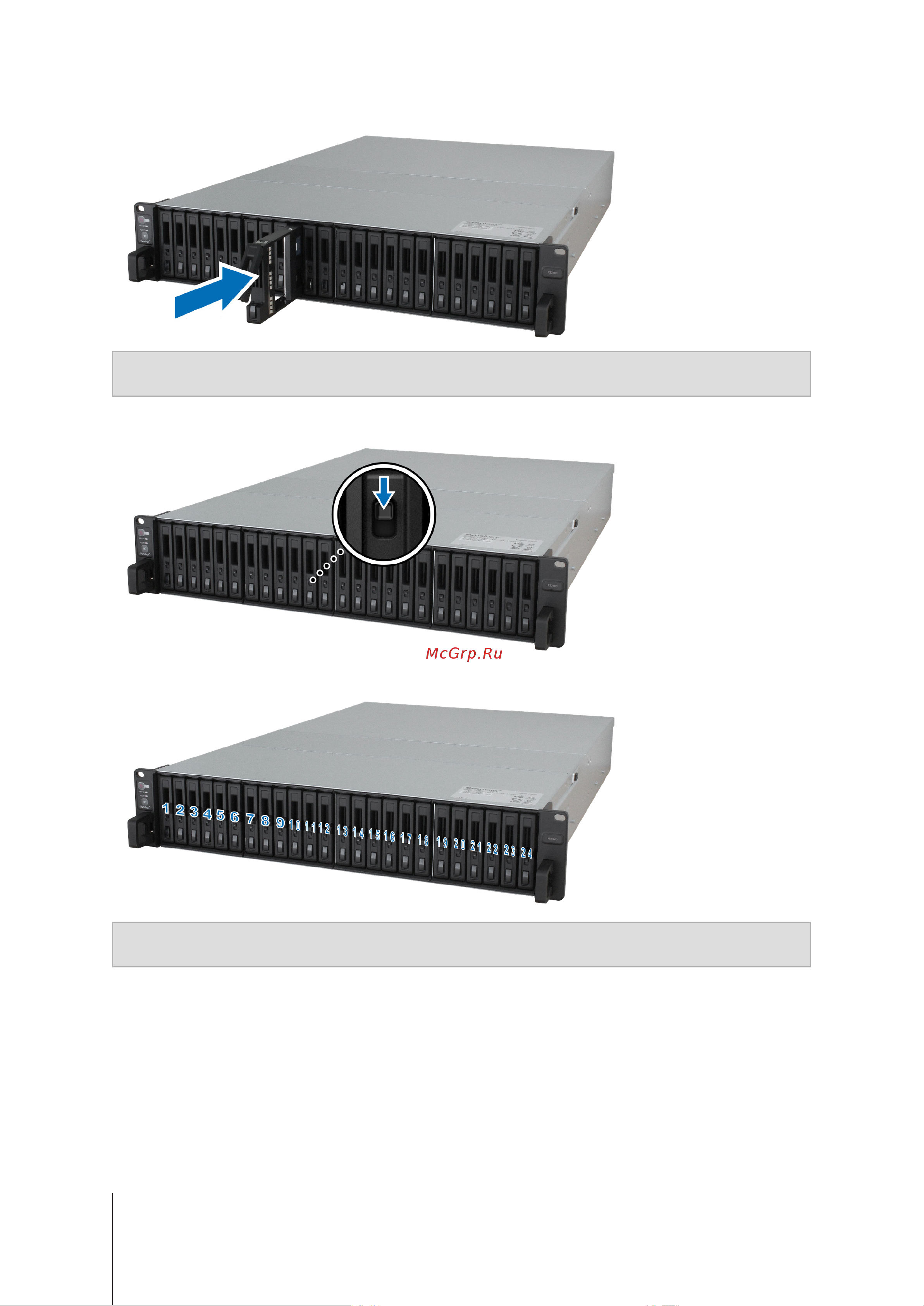 Synology FS3400 [10/33] Глава 2 установка оборудования
