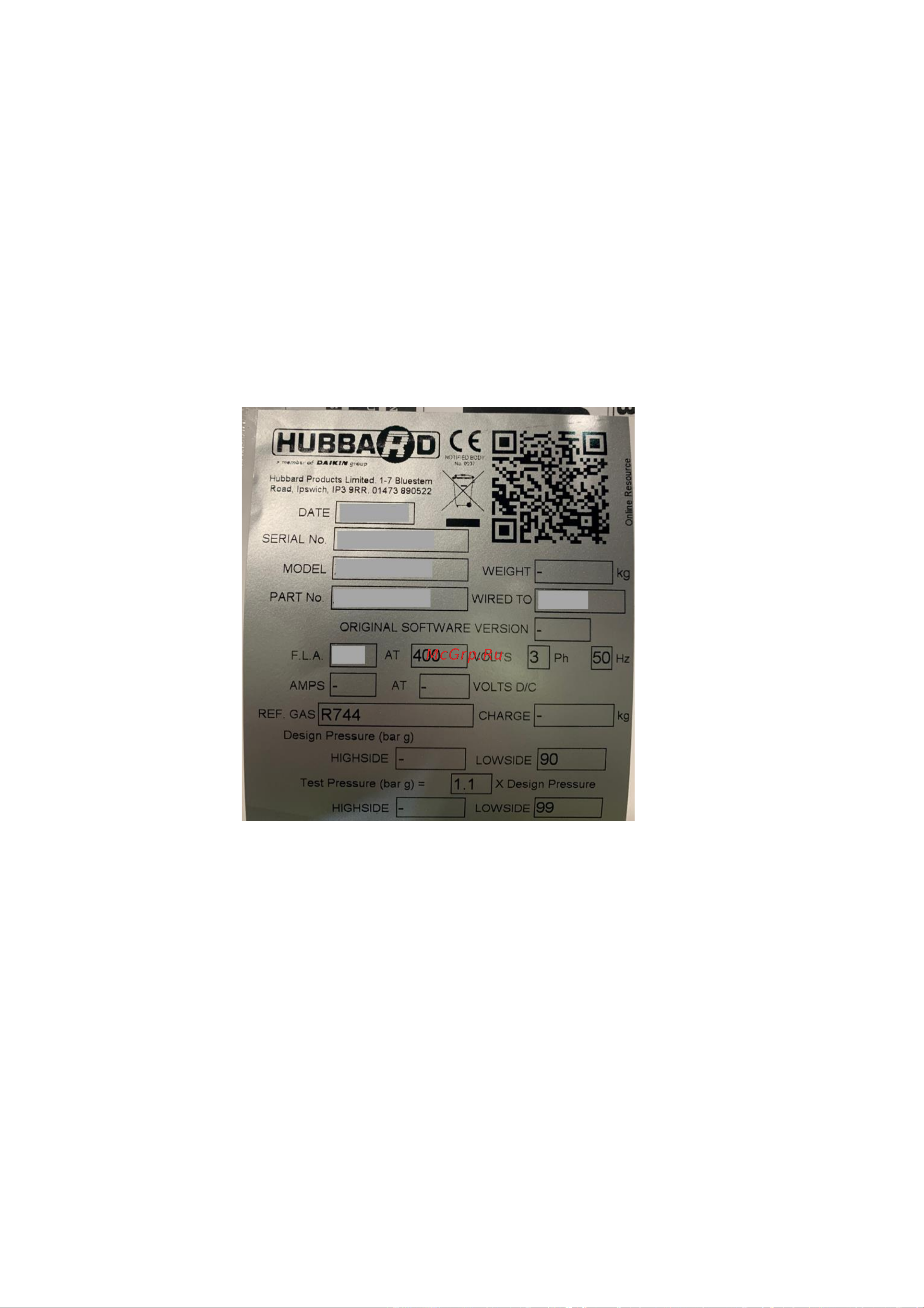 Daikin GCU2020PXB1 Инструкция по монтажу онлайн [11/177] 610031