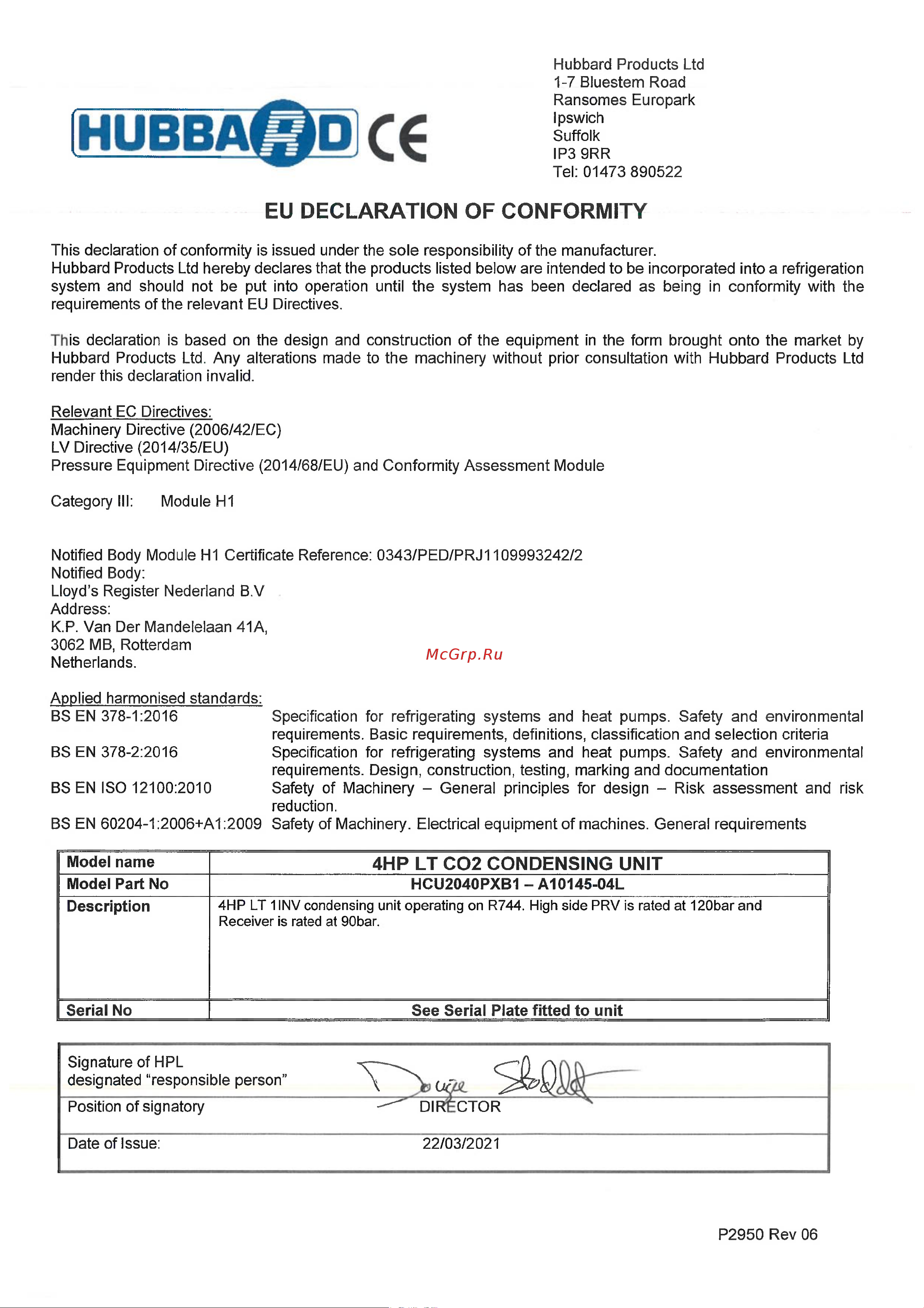 Daikin HCU4070PXB1 [4/169] C a10145 04l signed doc2