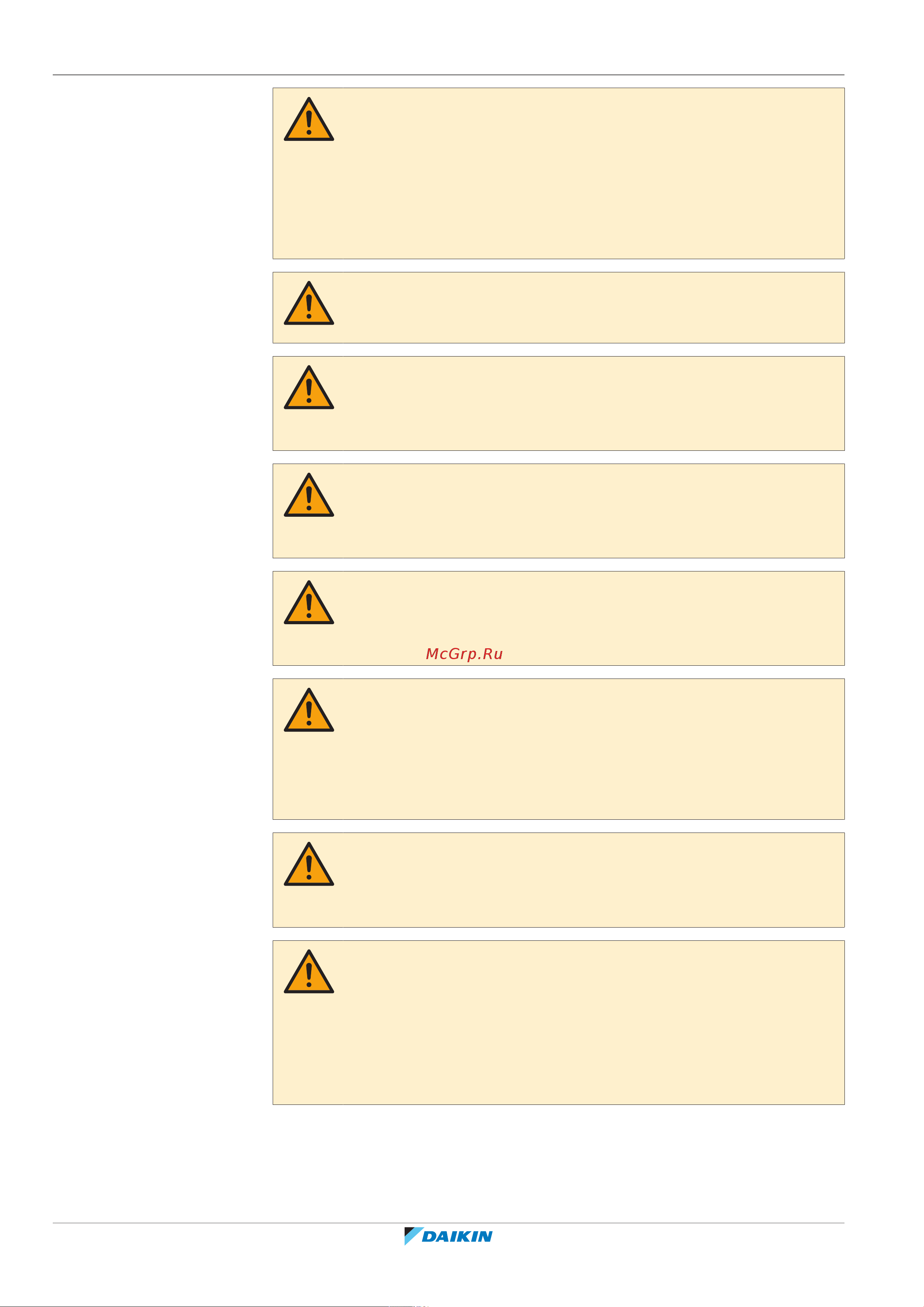 Daikin LRYEN10A7Y1 [20/140] User safety instructions