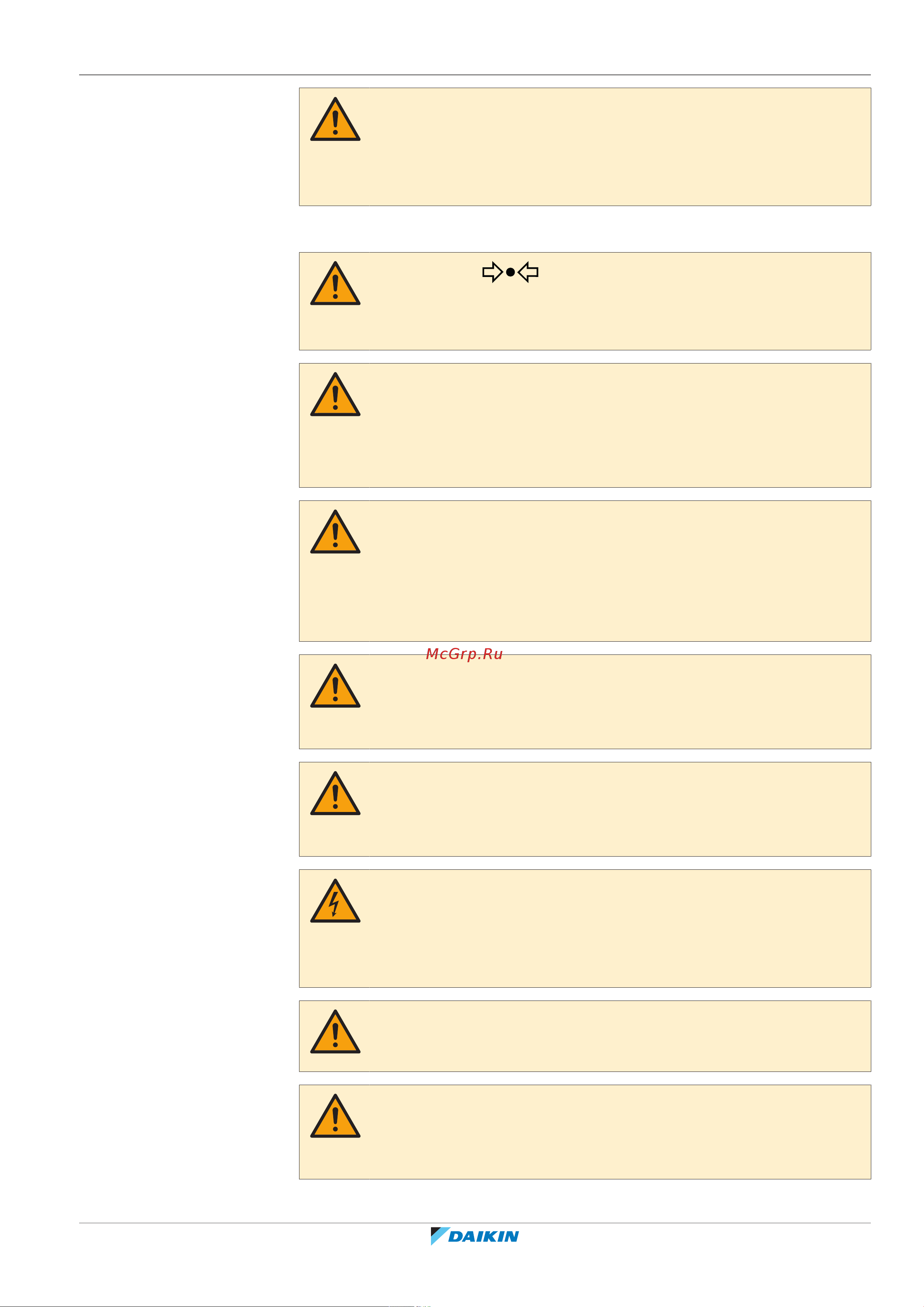 Daikin LRYEN10A7Y1 [21/140] User safety instructions