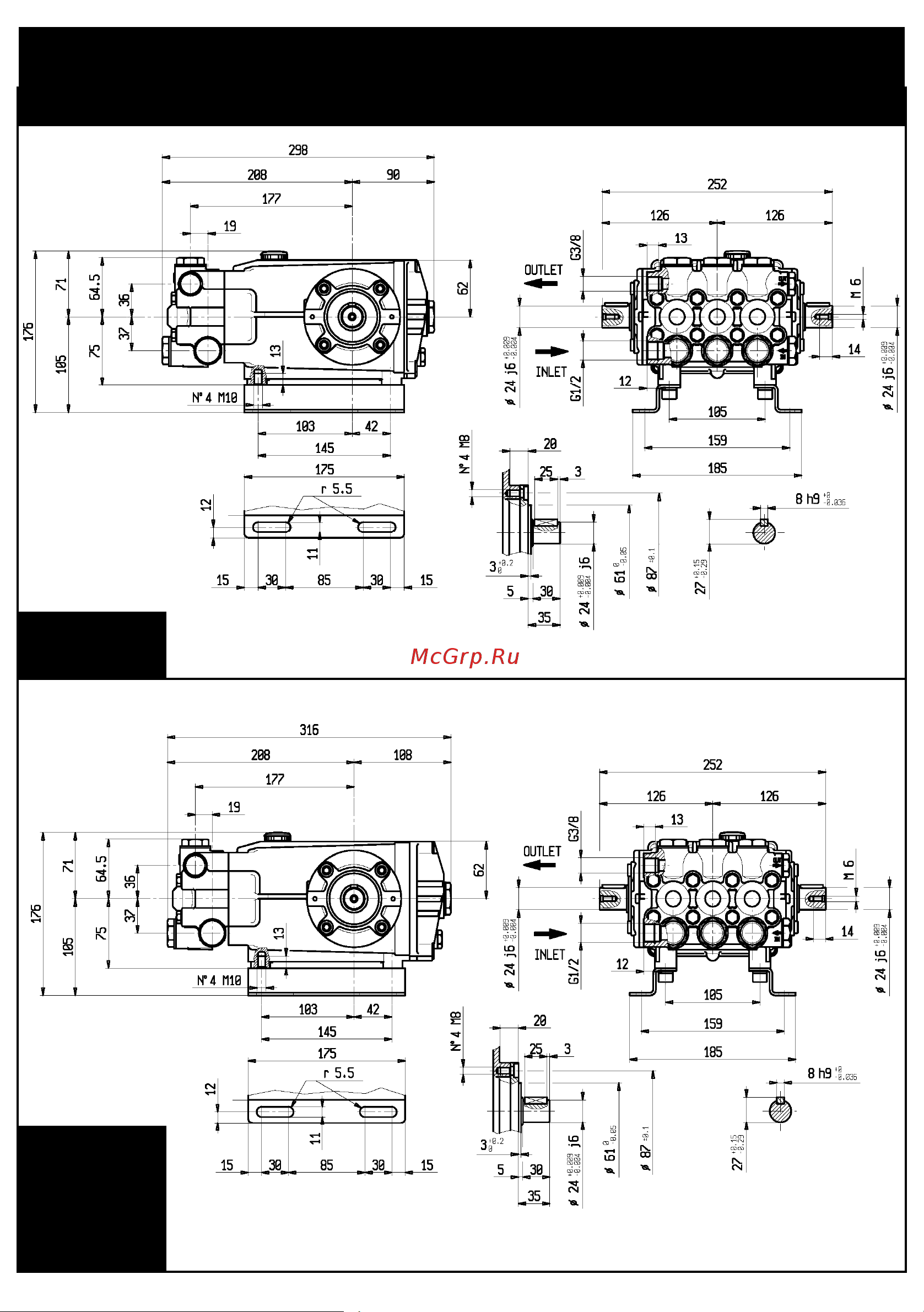 Interpump IPG FE6006 (1450 об/мин) Схема запасных частей онлайн [13/24] 610064