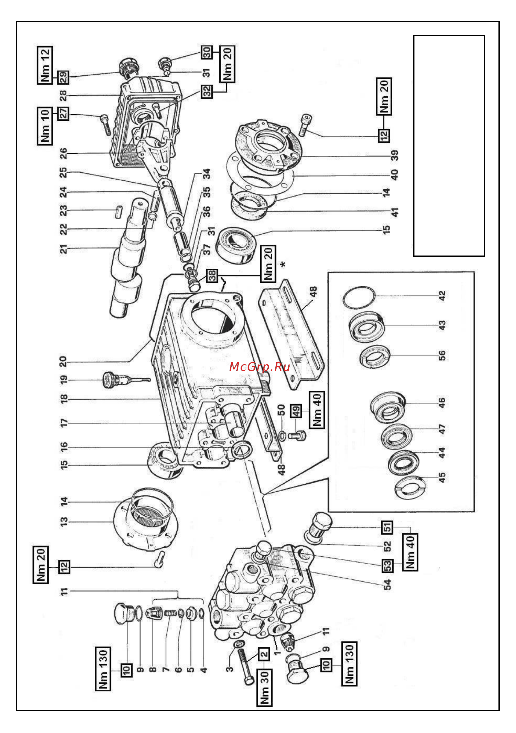 Interpump IPG FE6004 (1450 об/мин) Схема запасных частей онлайн [6/24] 610078