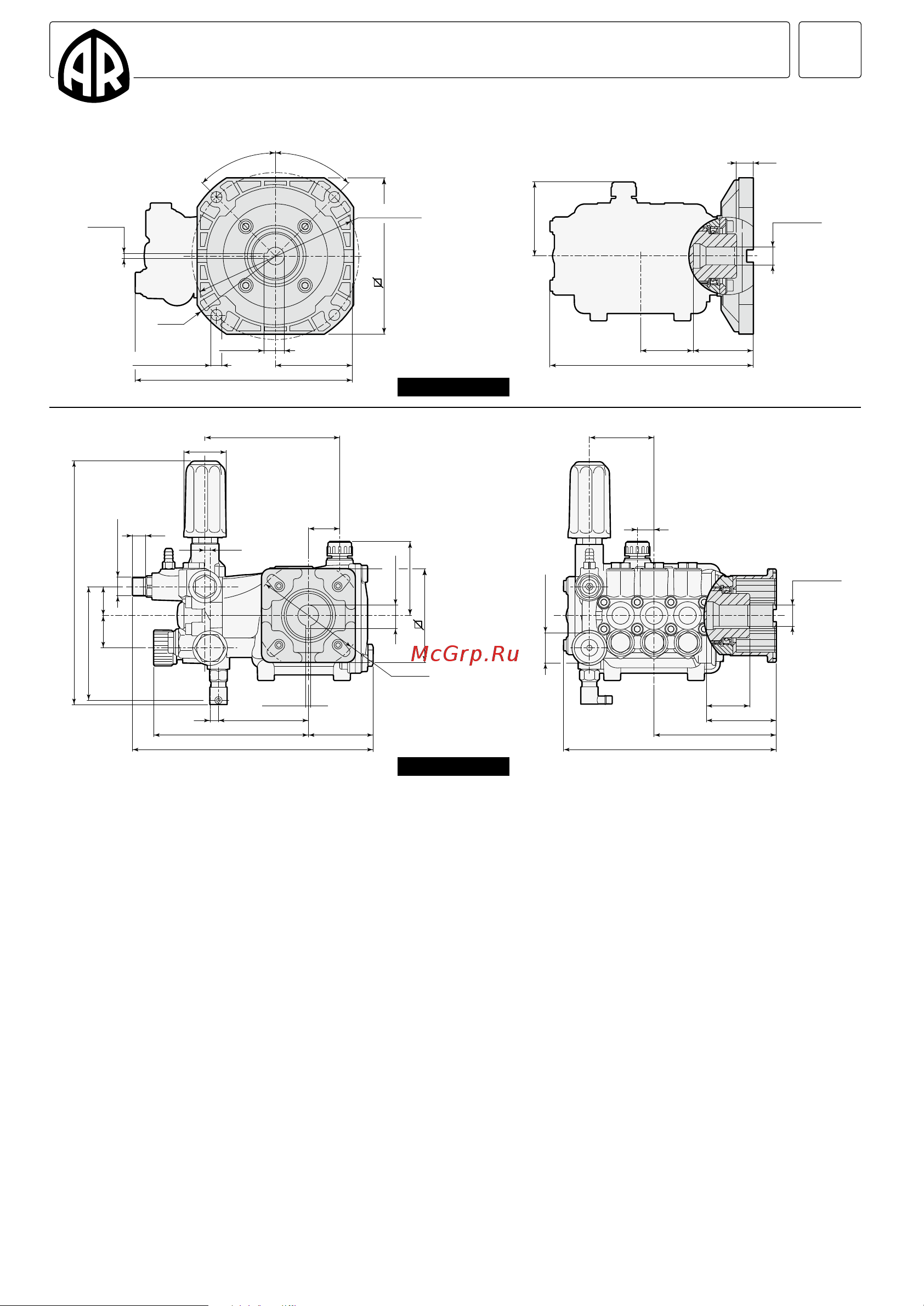 Annovi Reverberi AR RR 14.25H N DX (1450 об/мин) [100/100] Cod 91419 ln