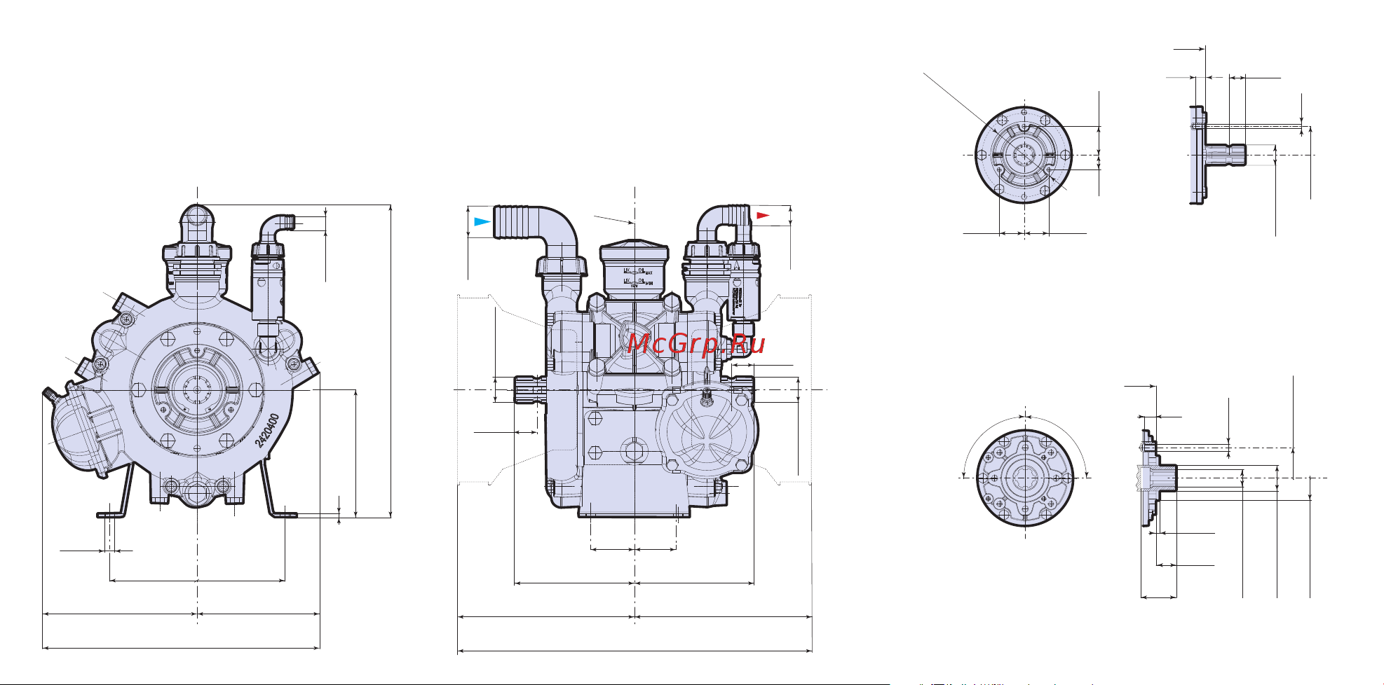 Annovi Reverberi AR 120 LFP C/C (15 бар, 116,7 л/мин, ВОМ 1