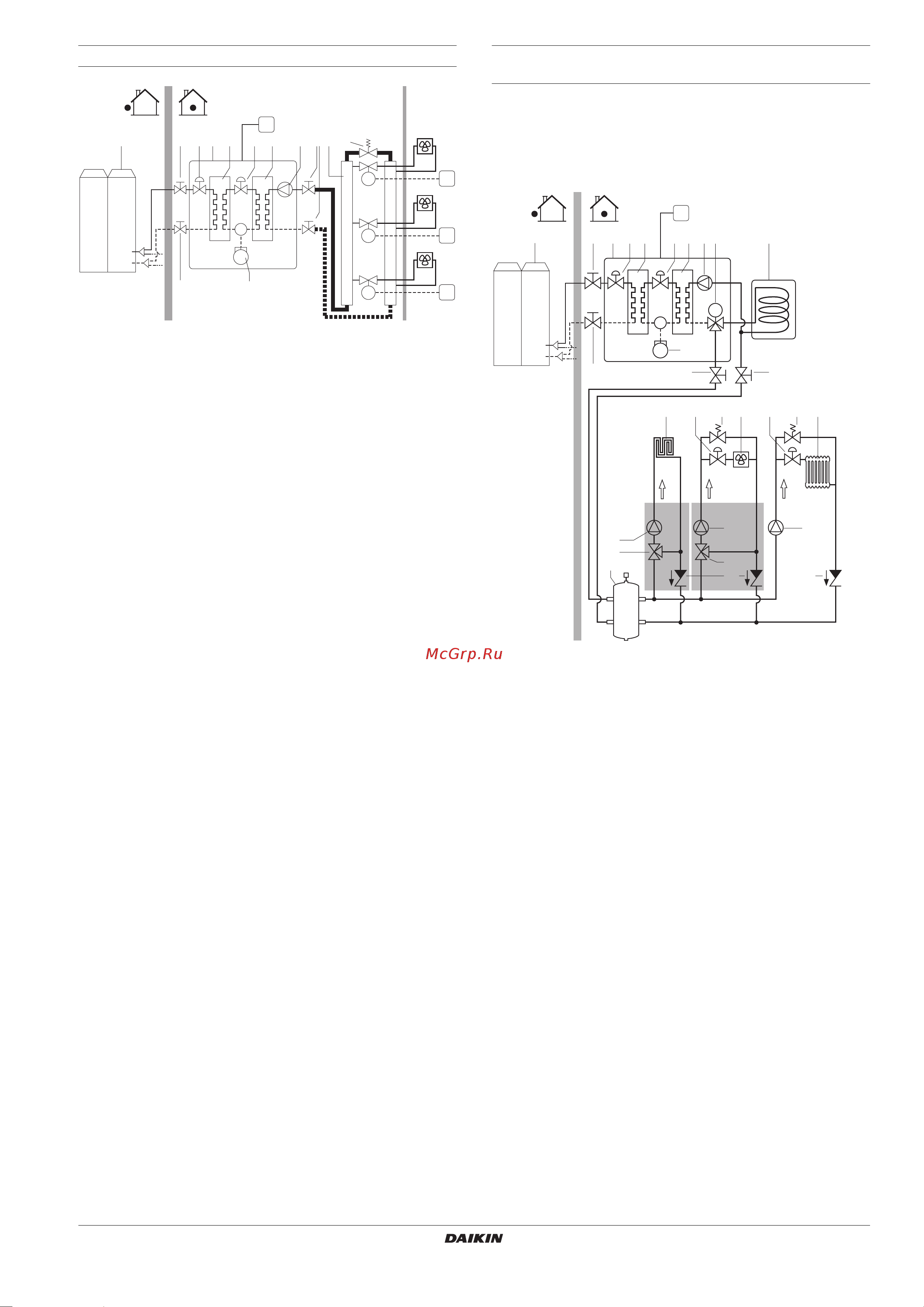 Daikin EKHVMRD50AAV1 [17/68] Фанкойлы без бака примеры применения с несколькими нагревательными приборами