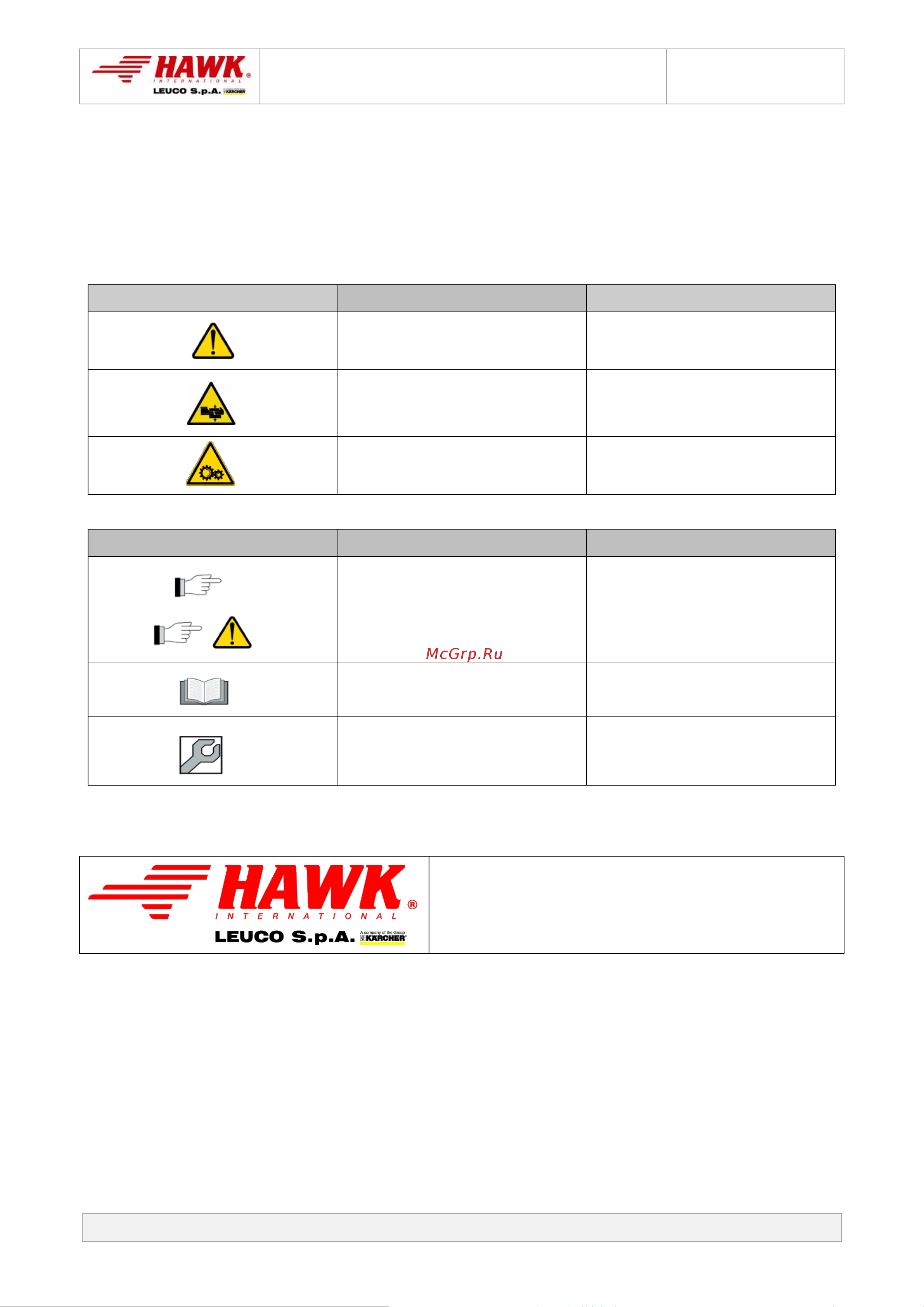 HAWK NMT 1520R (1450 об/мин) [4/31] Instructions manual