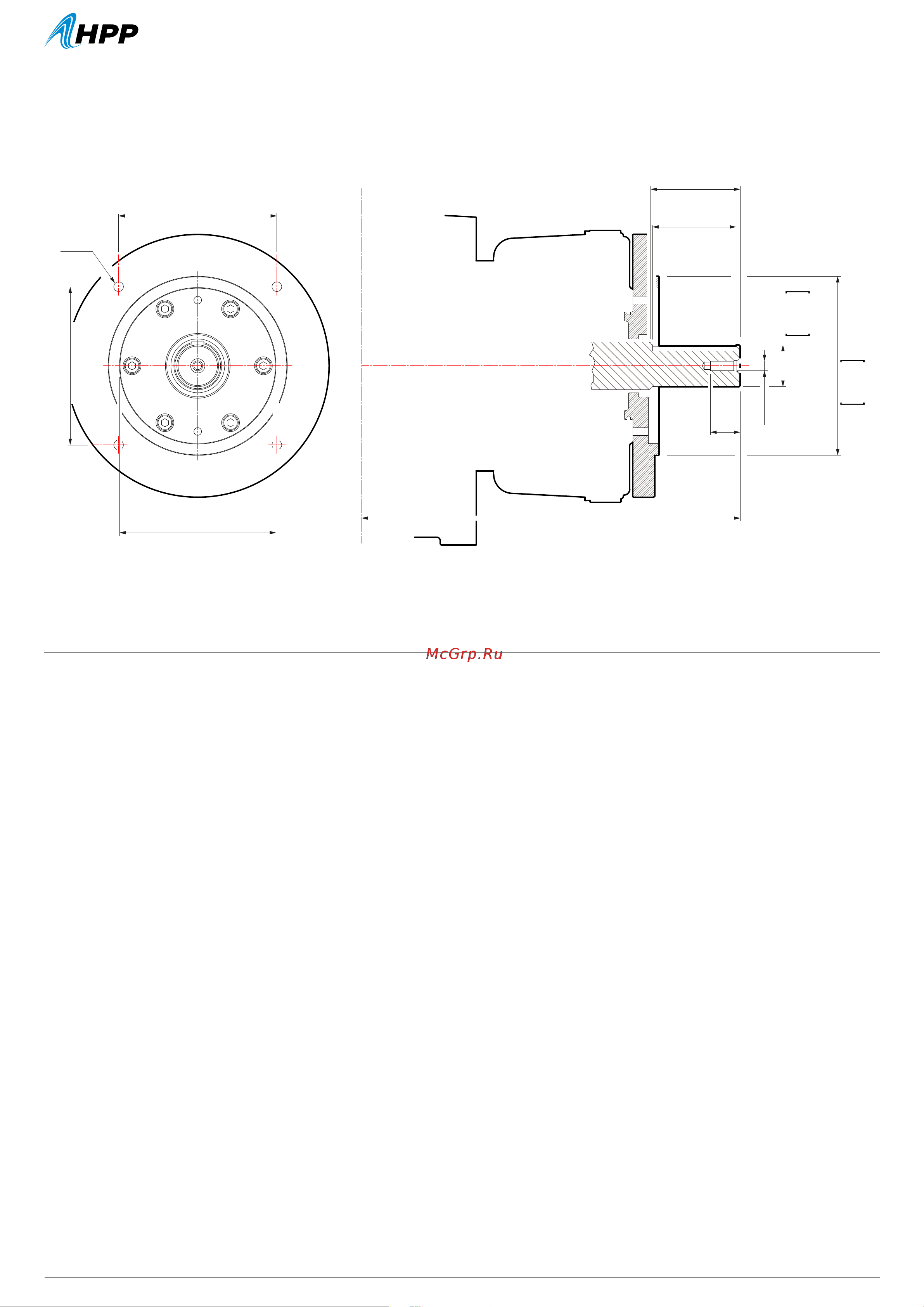 HPP GLR 135/235 (1500 об/мин) [4/5] Flange for direct drive mount brida soporte para accionamientos directos trägerflansch für direkte antriebe flangia supporto per azionamenti diretti bride support pour actionnements directs