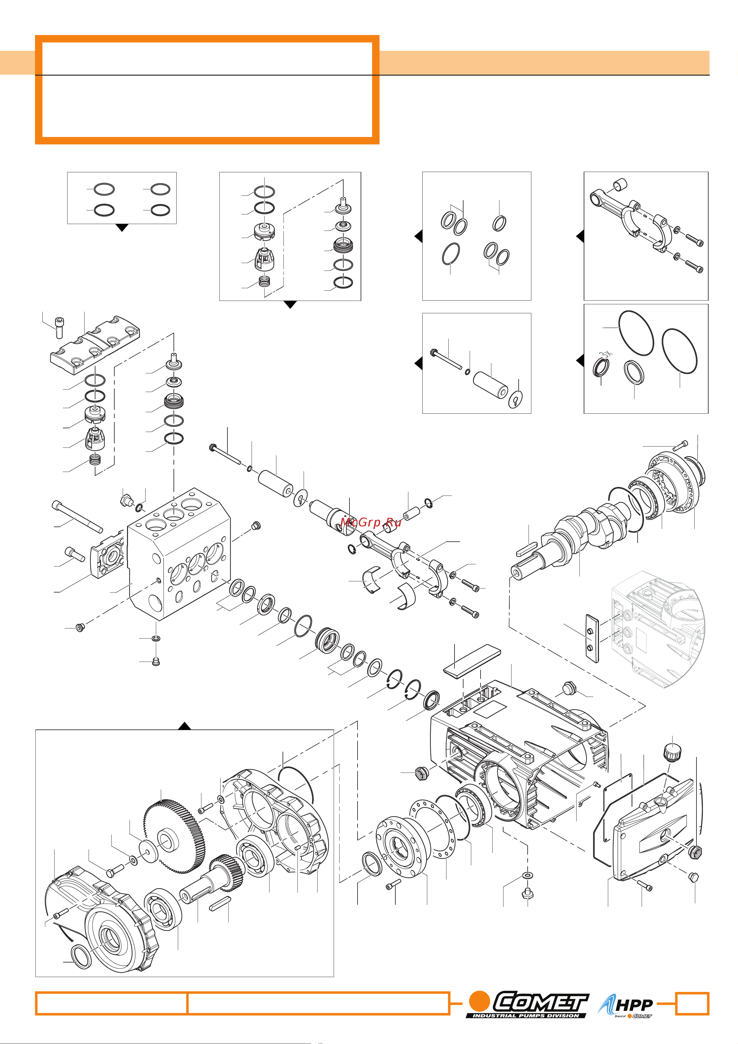 HPP EF 111/210 (1000 об/мин) Деталировка онлайн
