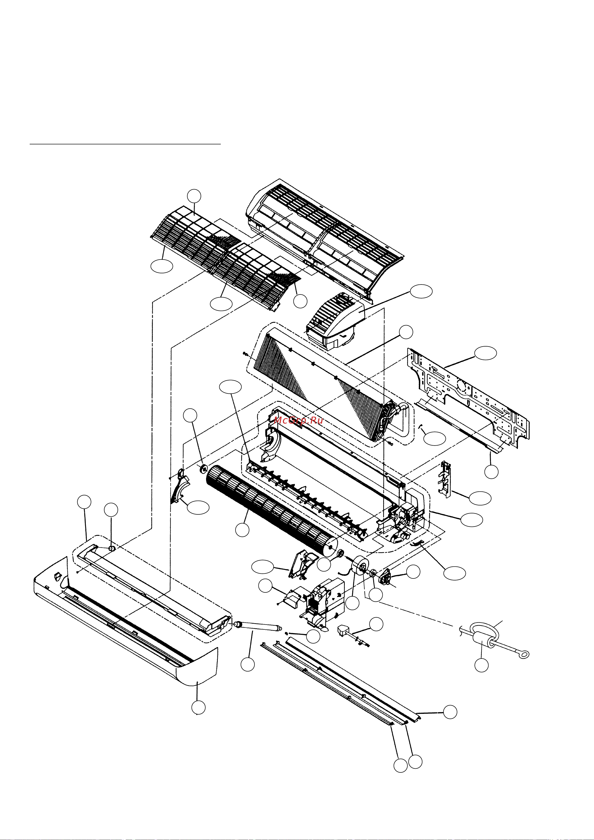 General-Fujitsu AWG18FBAJ [17/47] Disassembly illustration indoor unit
