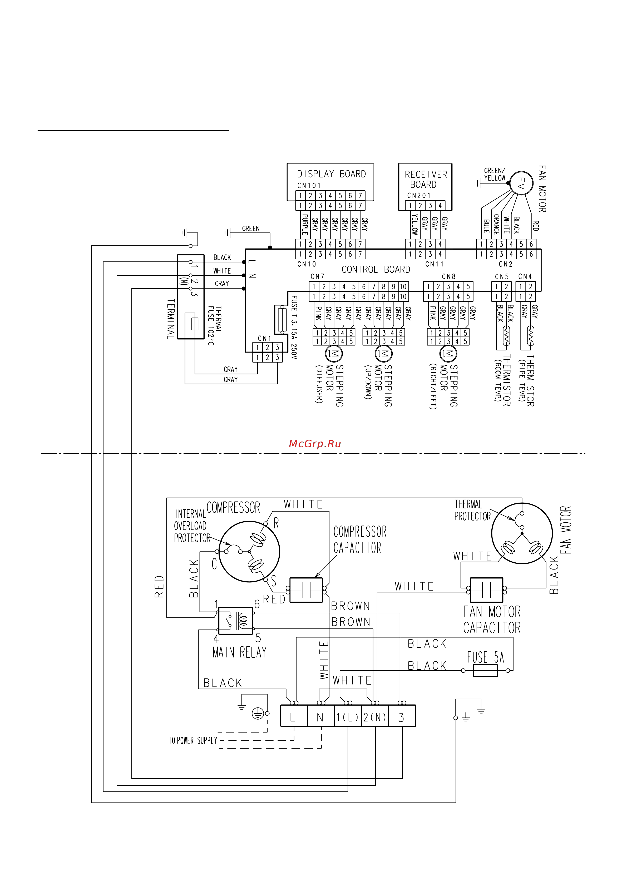 General-Fujitsu AWG18FBAJ [9/47] Circuit diagram
