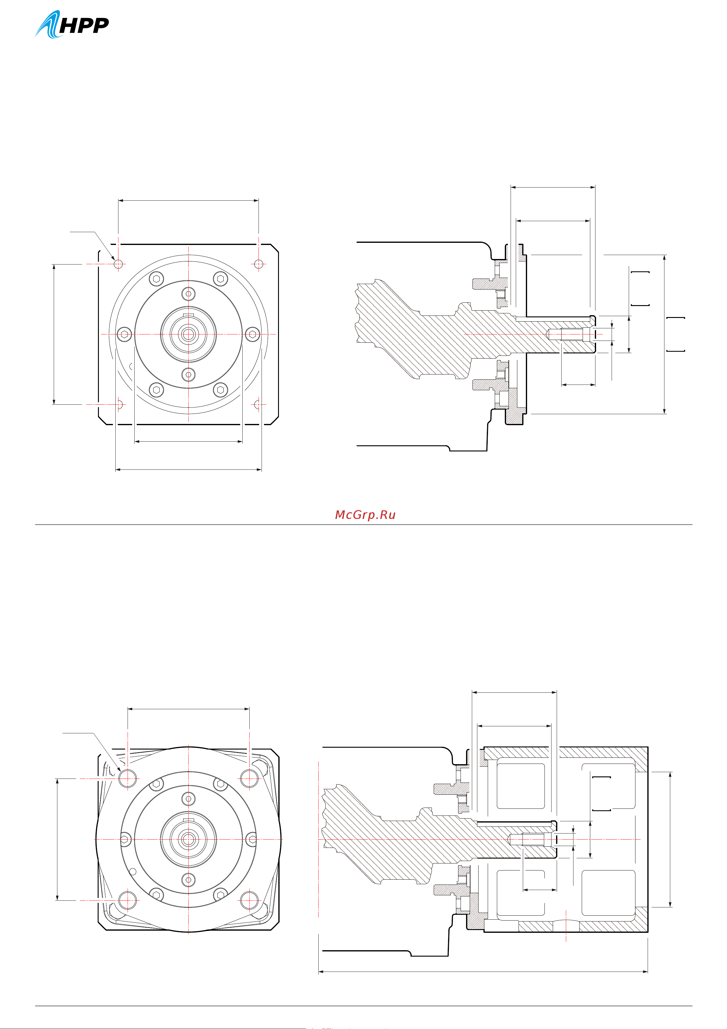 HPP EL 152/100 (800 об/мин) [4/17] Bell housing for hydraulic motor kit campana para acoplamiento a motores hidráulicos glocken set für kopplung mit hydraulikmotoren kit campana per accoppiamento a motori idraulici kit cloche pour accouplement à des moteurs hydrauliques