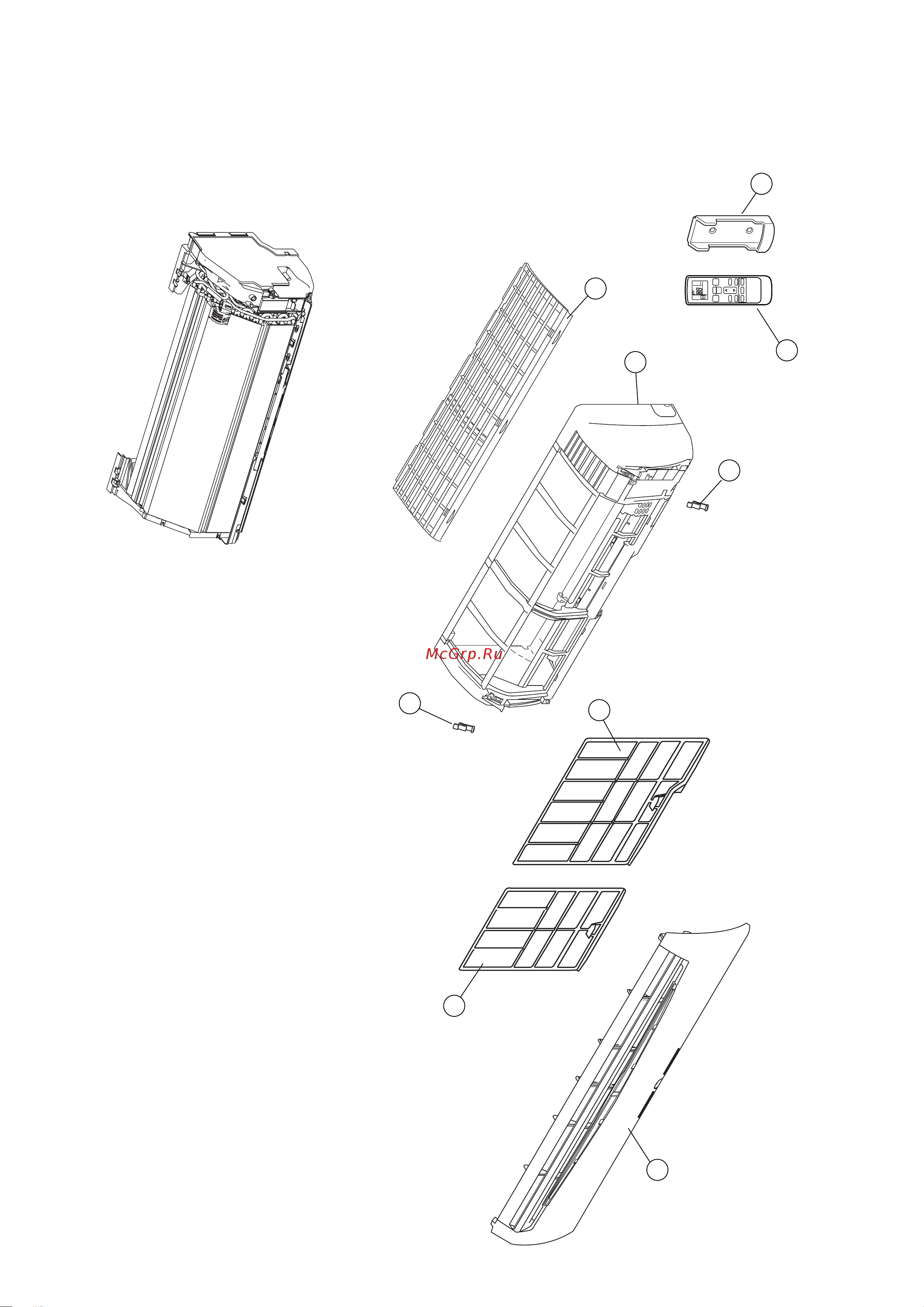 General-Fujitsu AOHS18LDC [12/19] Disassembly illustration