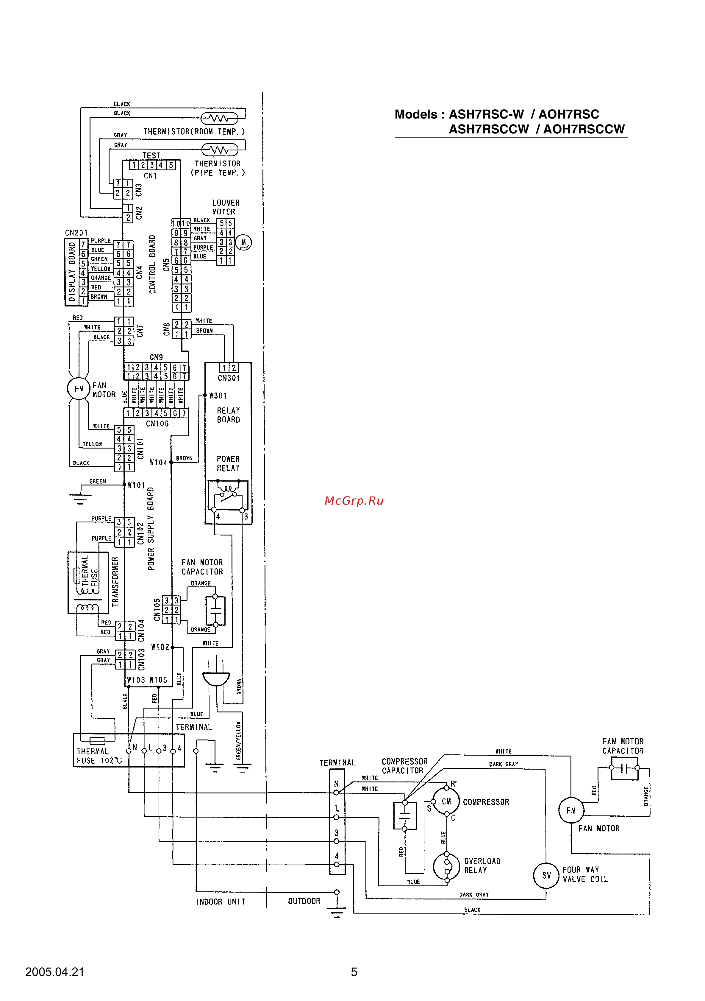 General-Fujitsu AOH7RSCC [6/16] Ash7rsccw aoh7rsccw