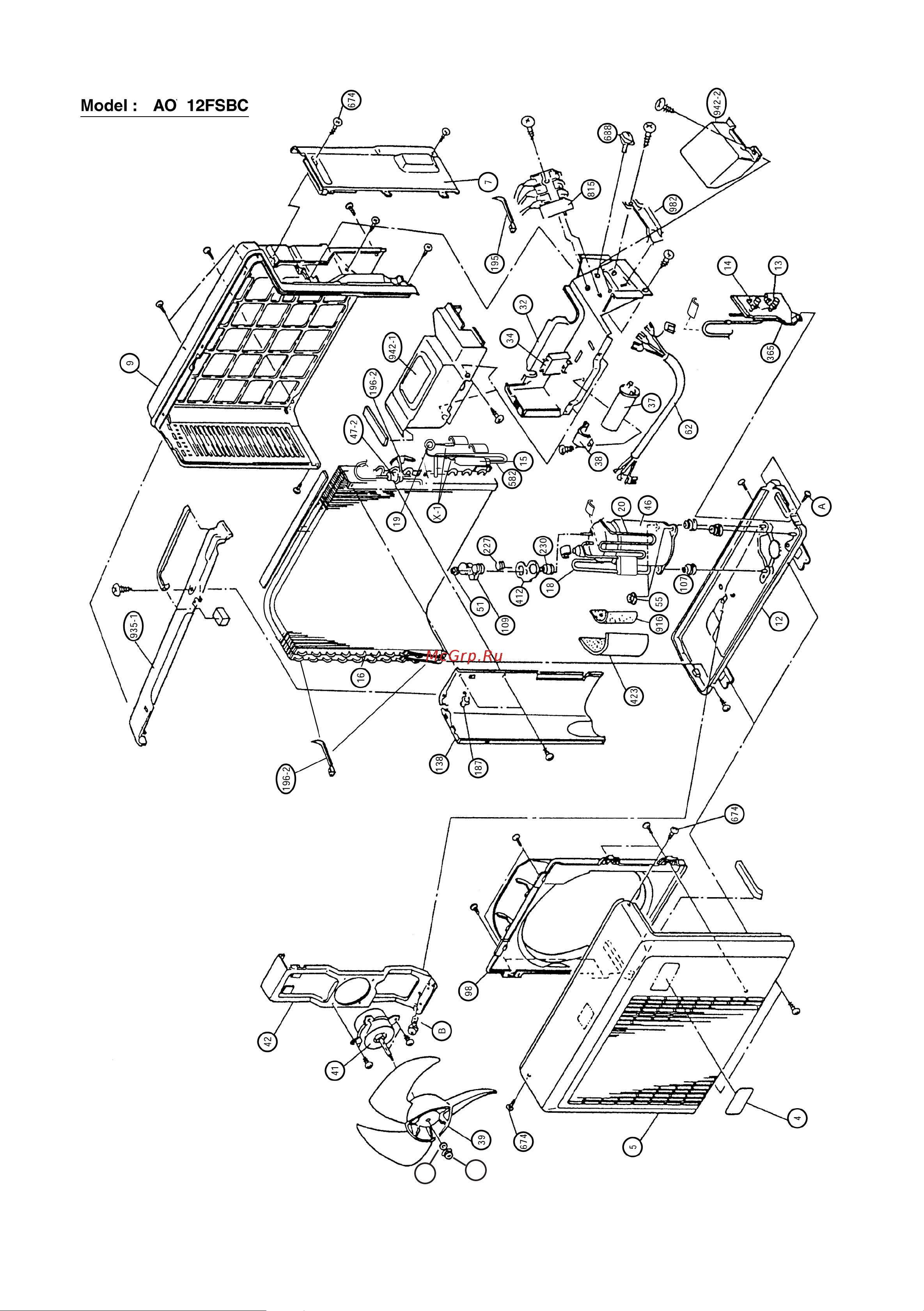 General-Fujitsu ASH9FSBCW Сервис мануал онлайн [12/16] 611141