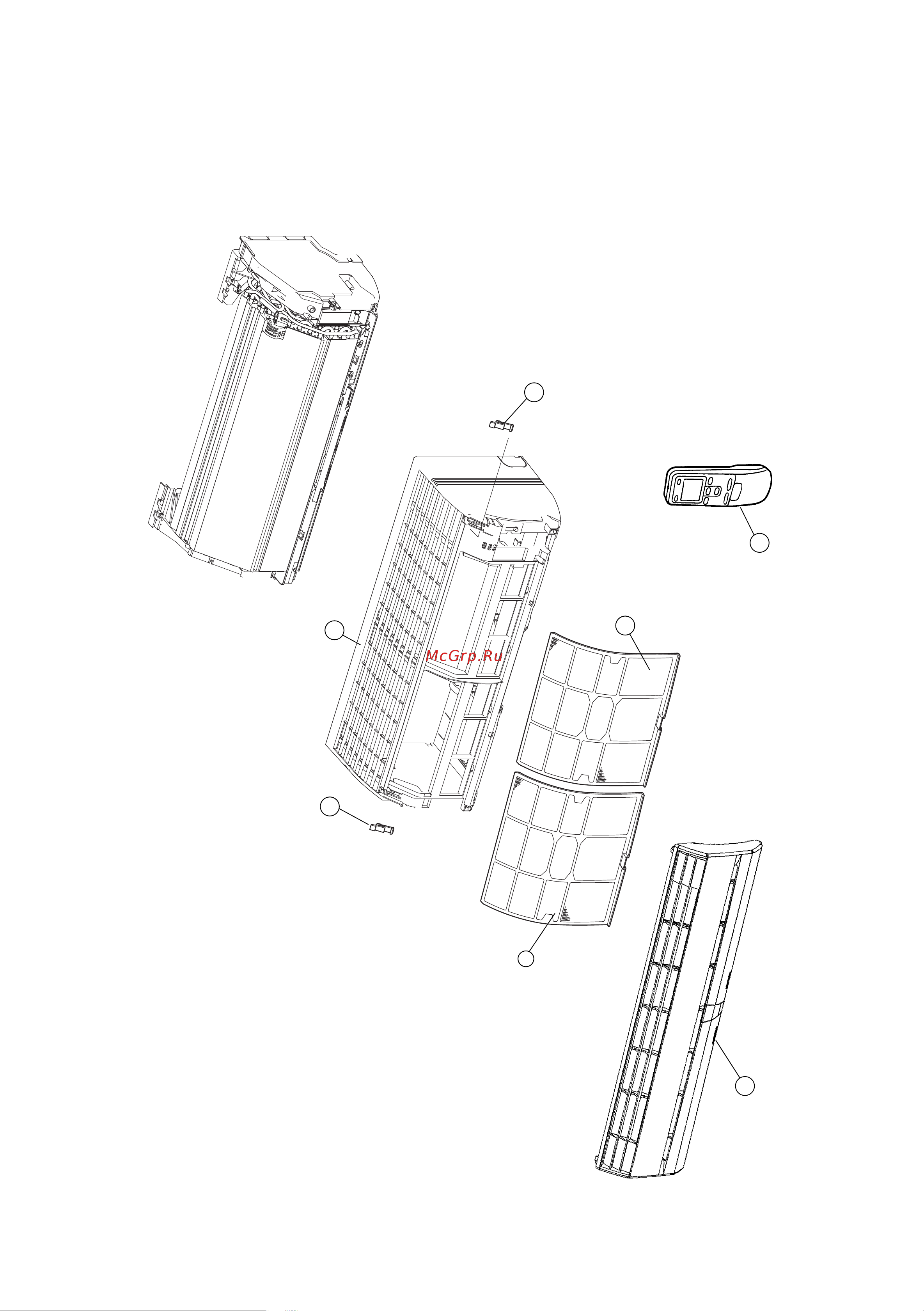 General-Fujitsu AOH14FSBC [10/18] Disassembly illustration