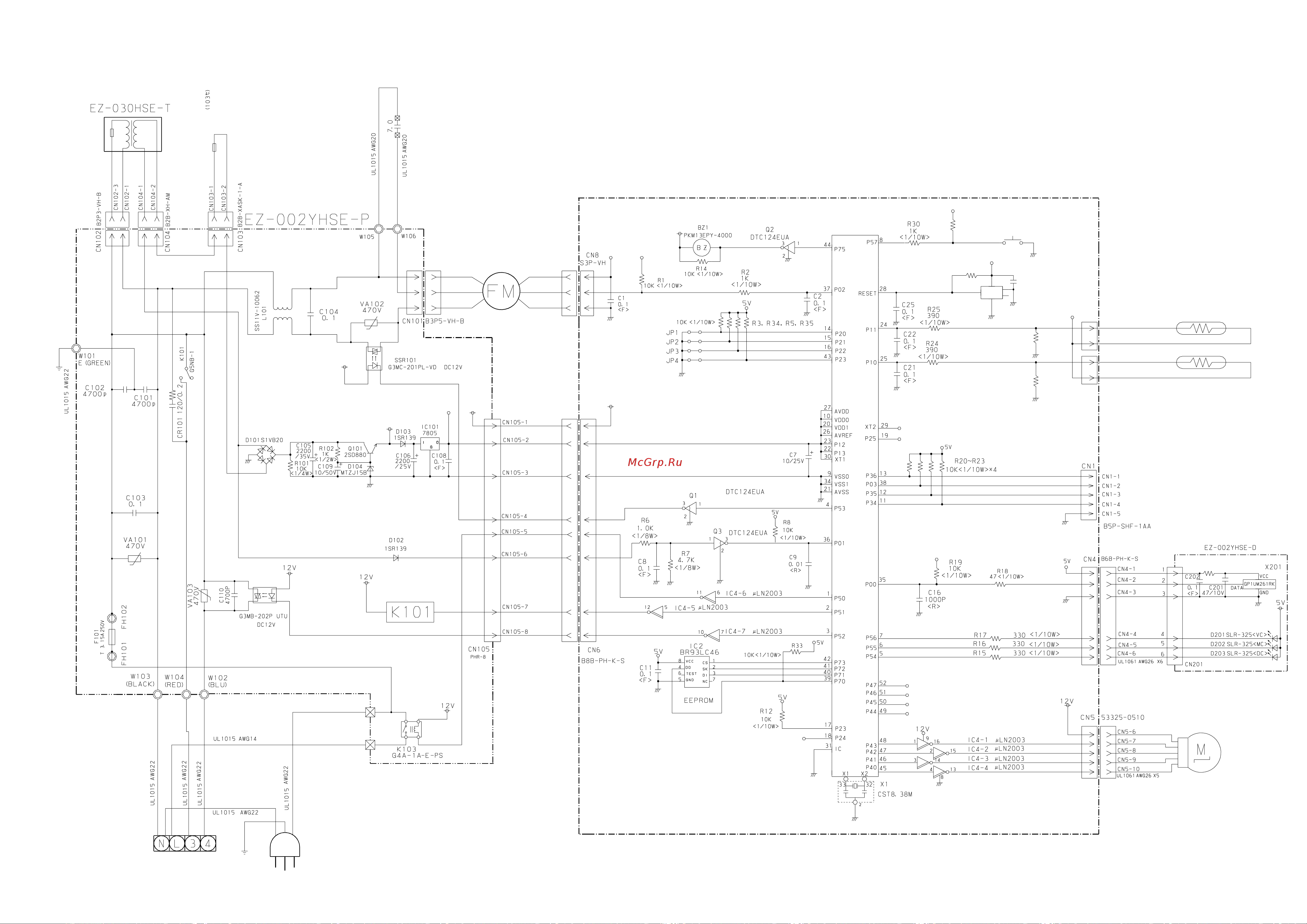 General-Fujitsu ASH9RSJCW [12/17] Indoor printed circuit board circuit diagram