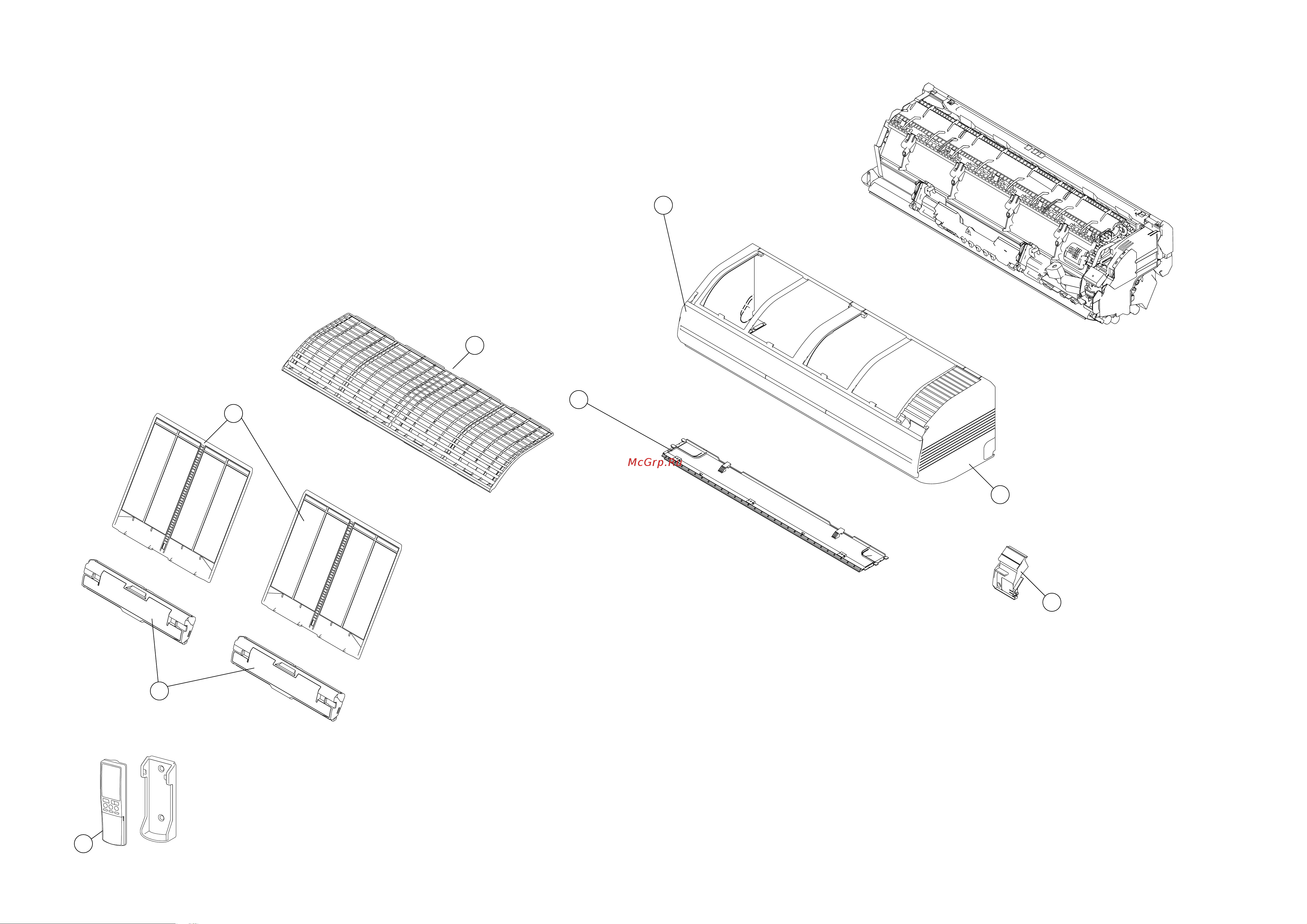 General-Fujitsu AWHZ18LBC [12/18] Disassembly illustration