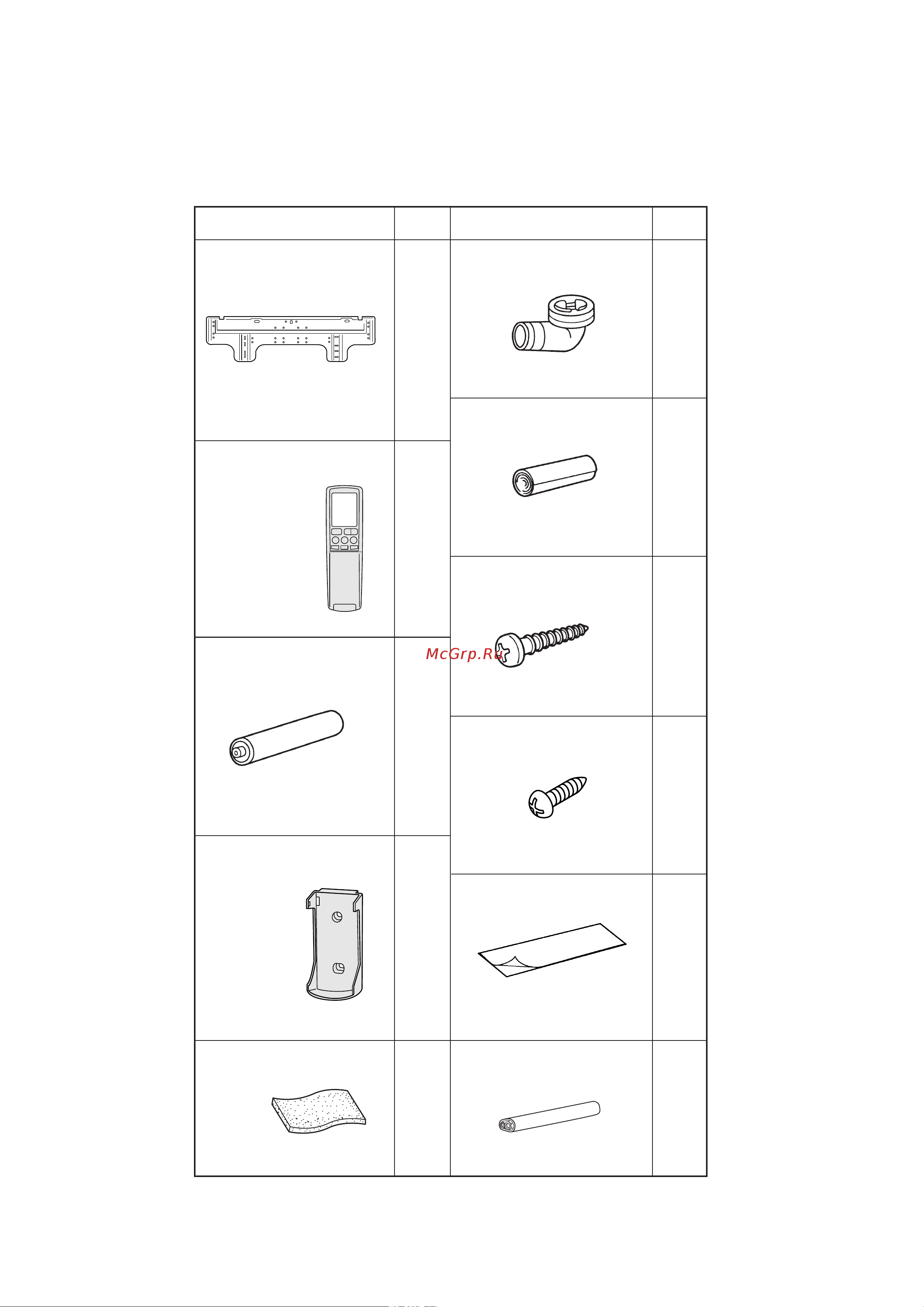 General-Fujitsu AWHZ24LBC [26/27] Standard accessories