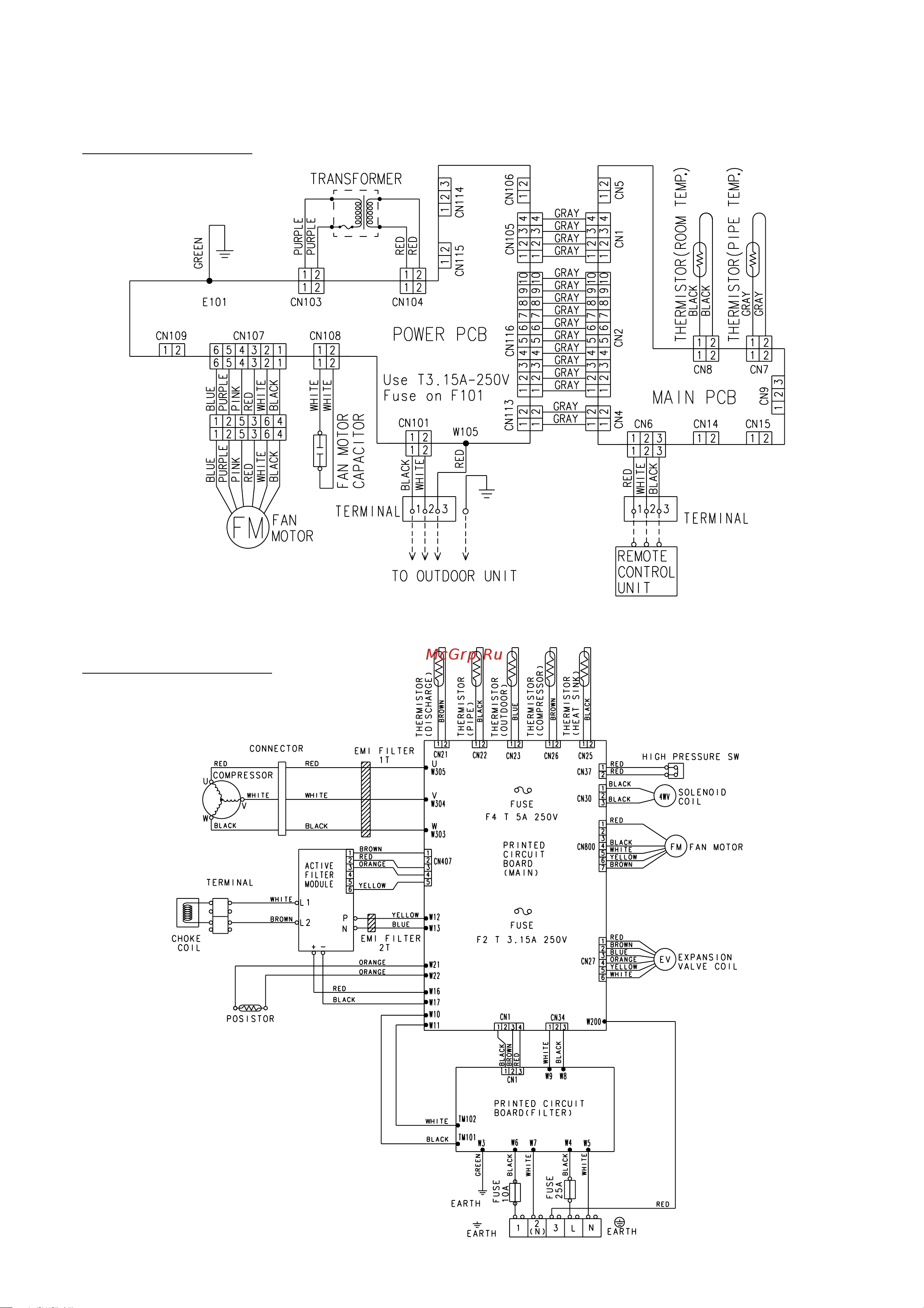 General-Fujitsu ARH45LUAN [8/34] Circuit diagram