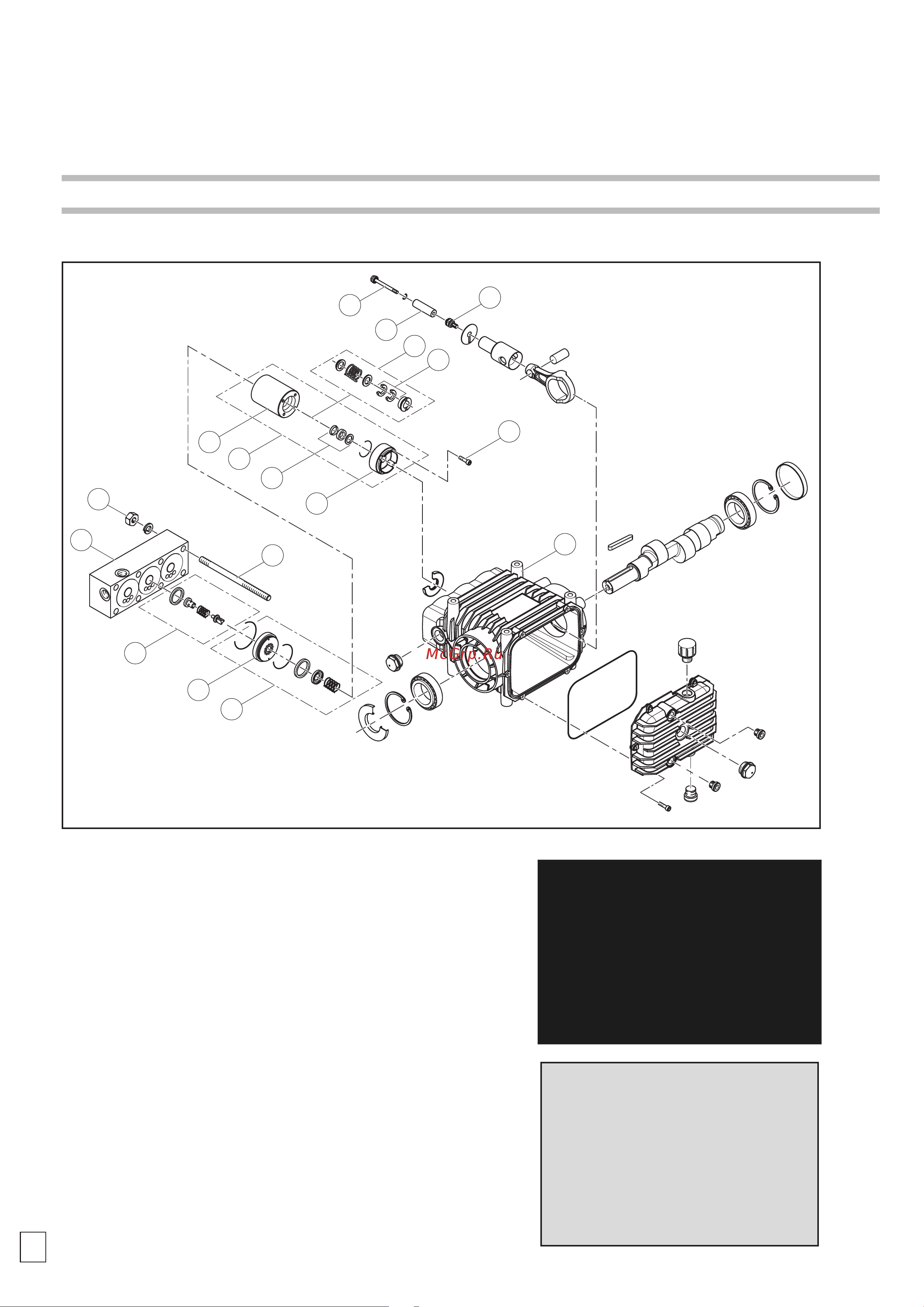 HPP CH 18/500 (1000 об/мин) [54/76] Manutenção extraordinária desmontagem da parte hidráulica