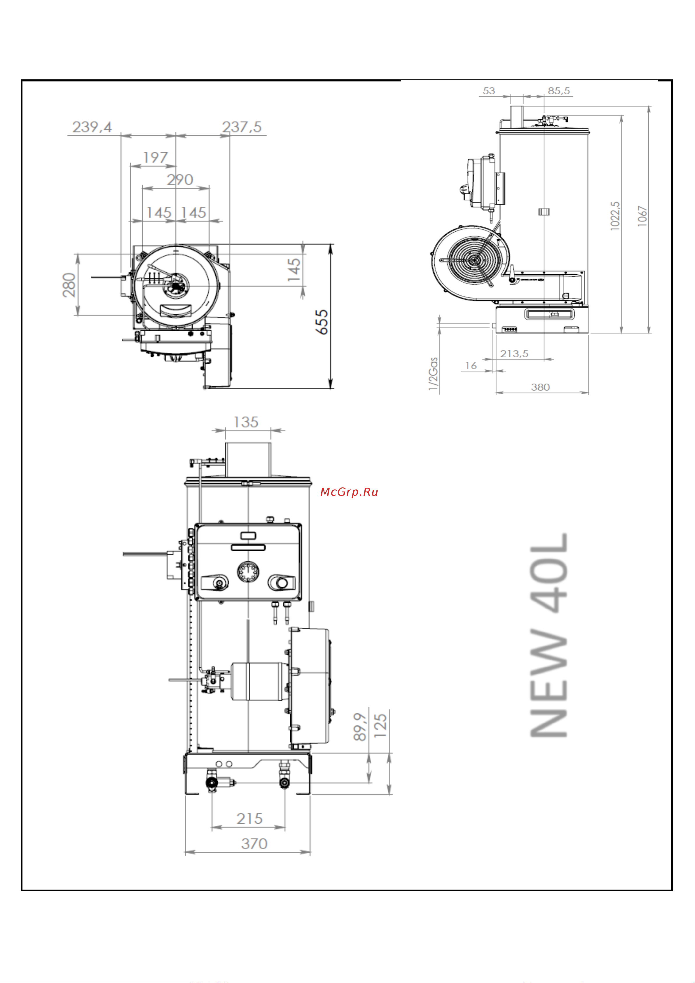 Mazzoni PM12170R [10/46] Dimensione
