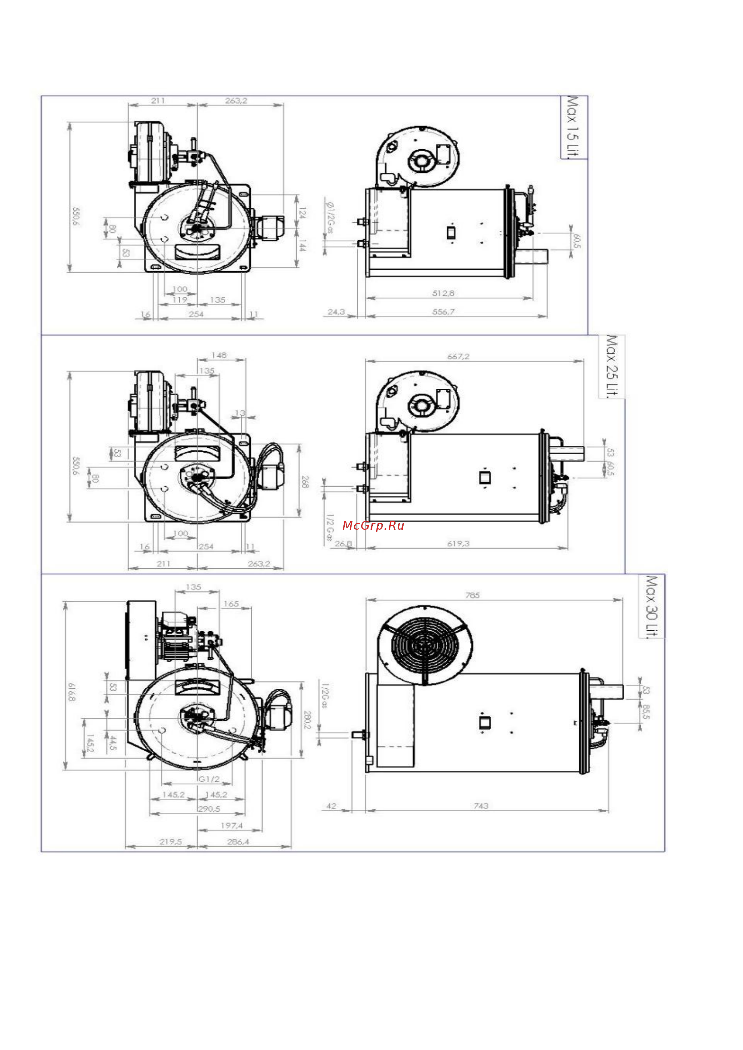 Mazzoni PM12170R [9/46] Dimensioni dimensions