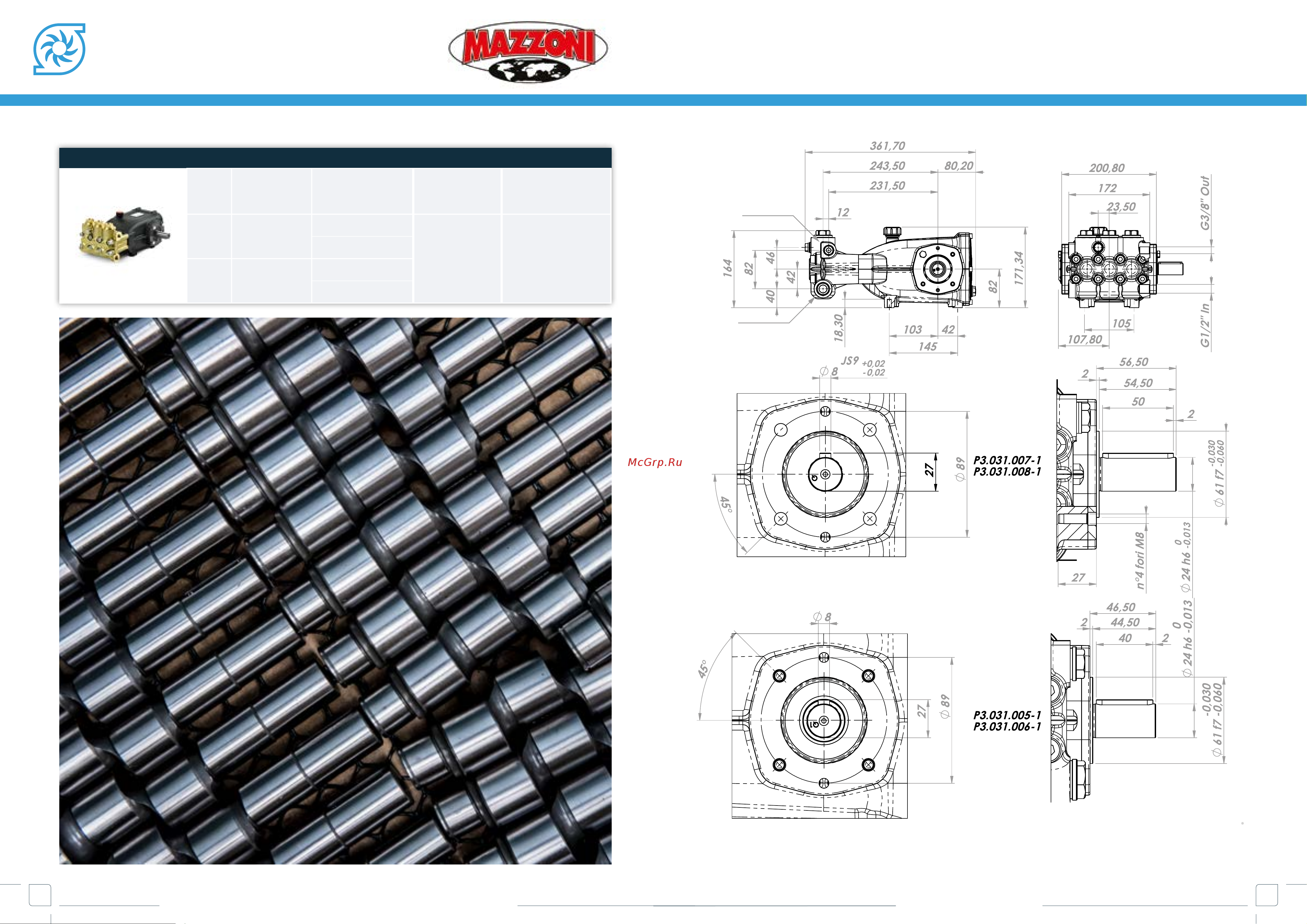Mazzoni PM11170R [38/68] Pompe alta pressione high pressure pumps