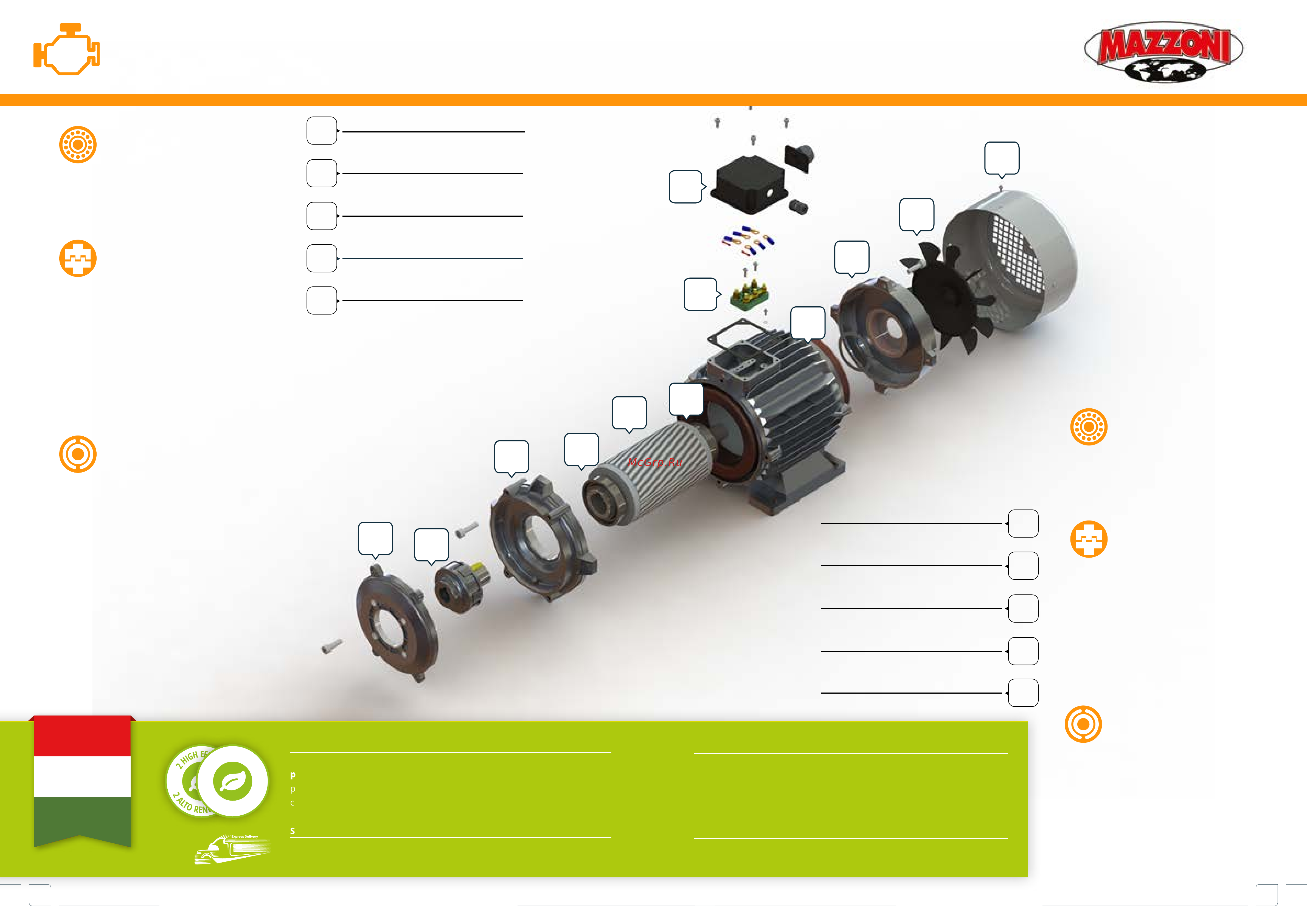 Mazzoni PM8170R-HY [41/68] Motori elettrici ie2 ie3 4 poli electric motors ie2 ie3 4 poles