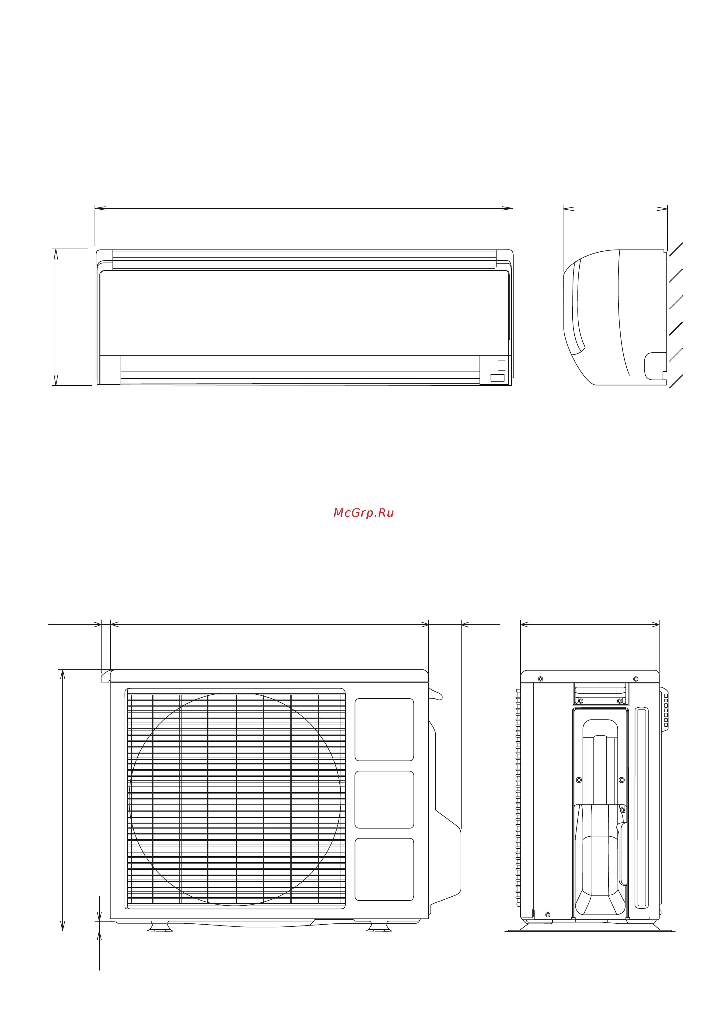 General-Fujitsu ASYG07LECA [3/22] Dimensions