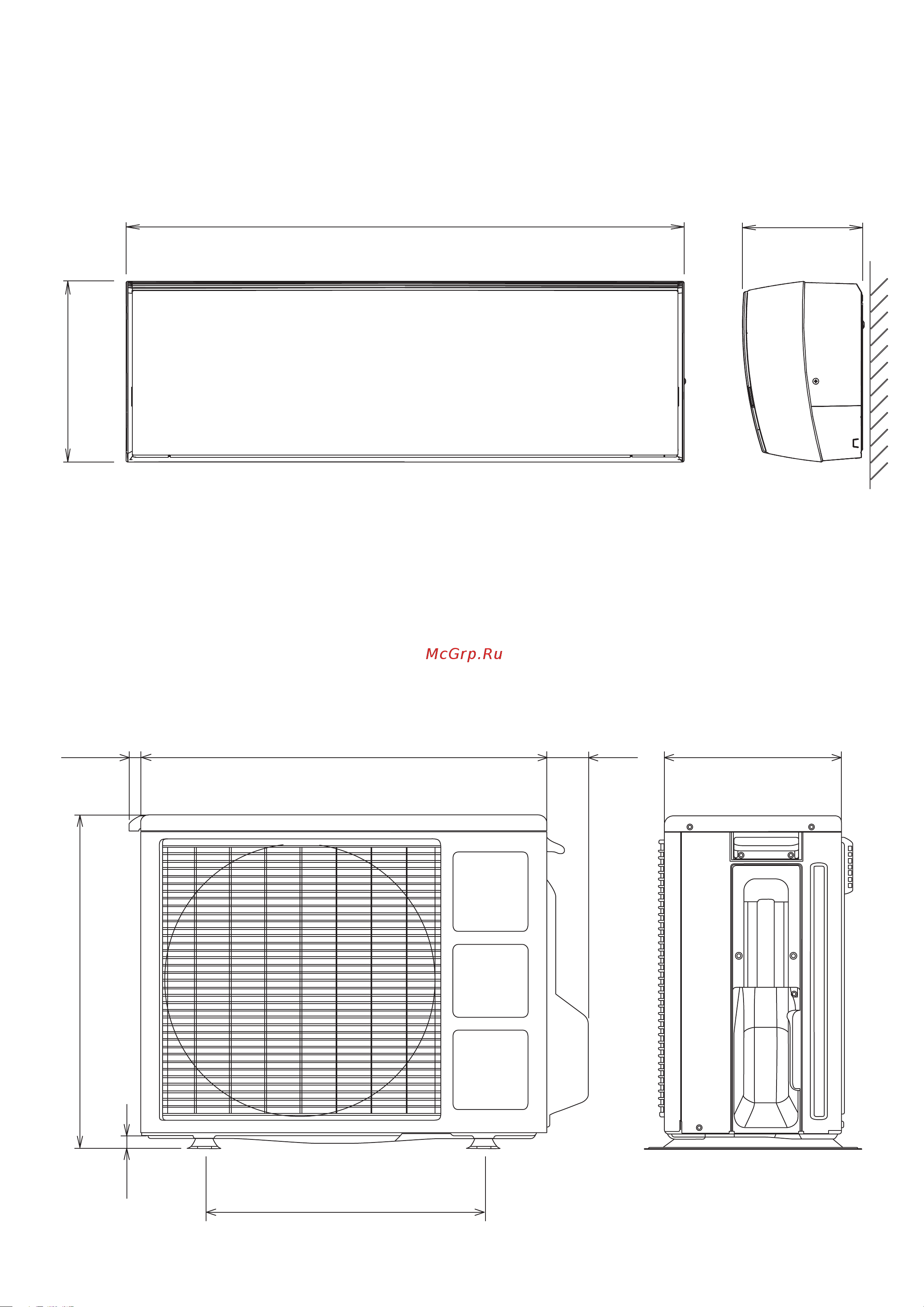 General-Fujitsu ASYG07LUCA [3/22] Dimensions