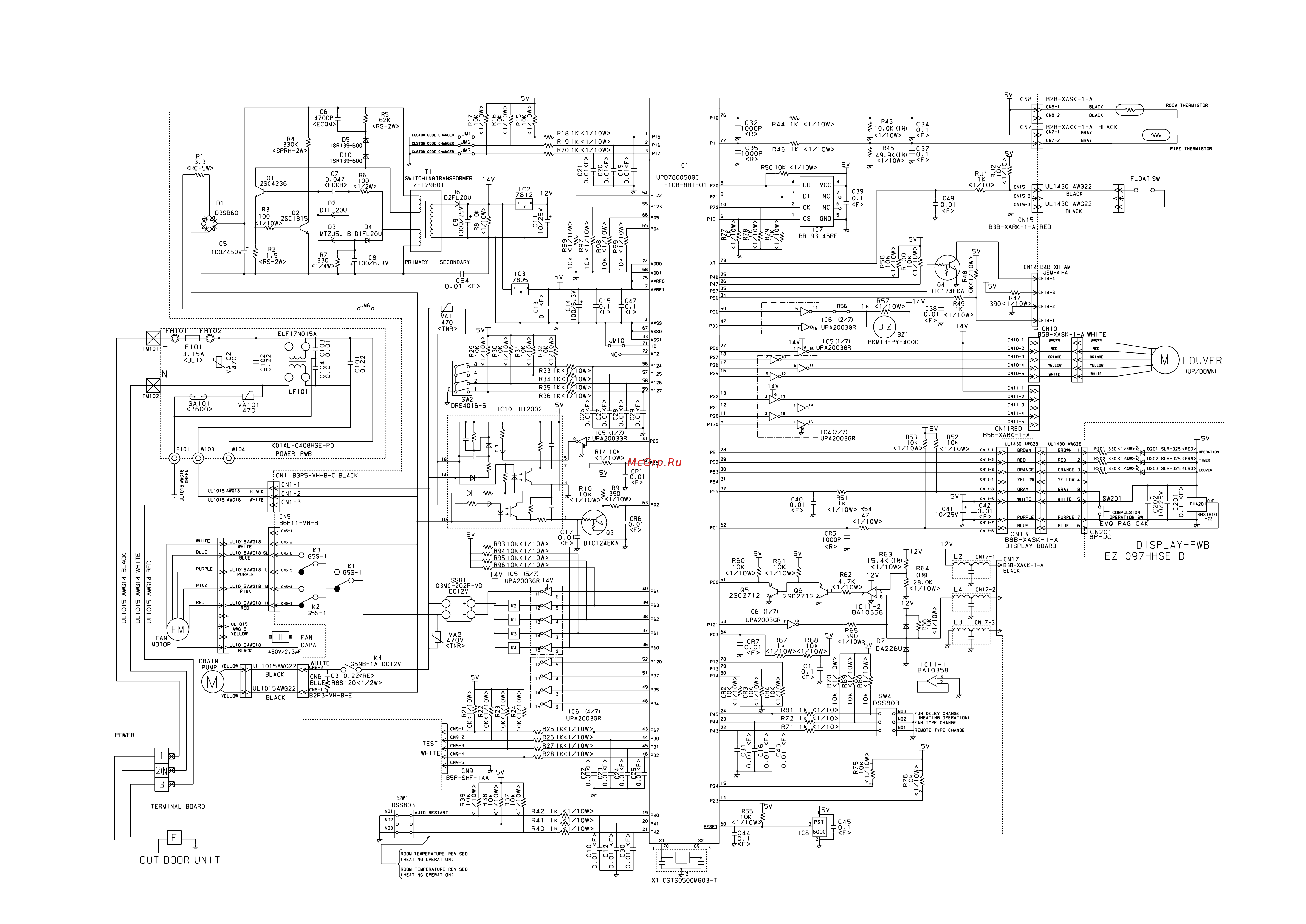 General-Fujitsu AOH14LMAKL [8/19] Indoor pcb circuit diagram