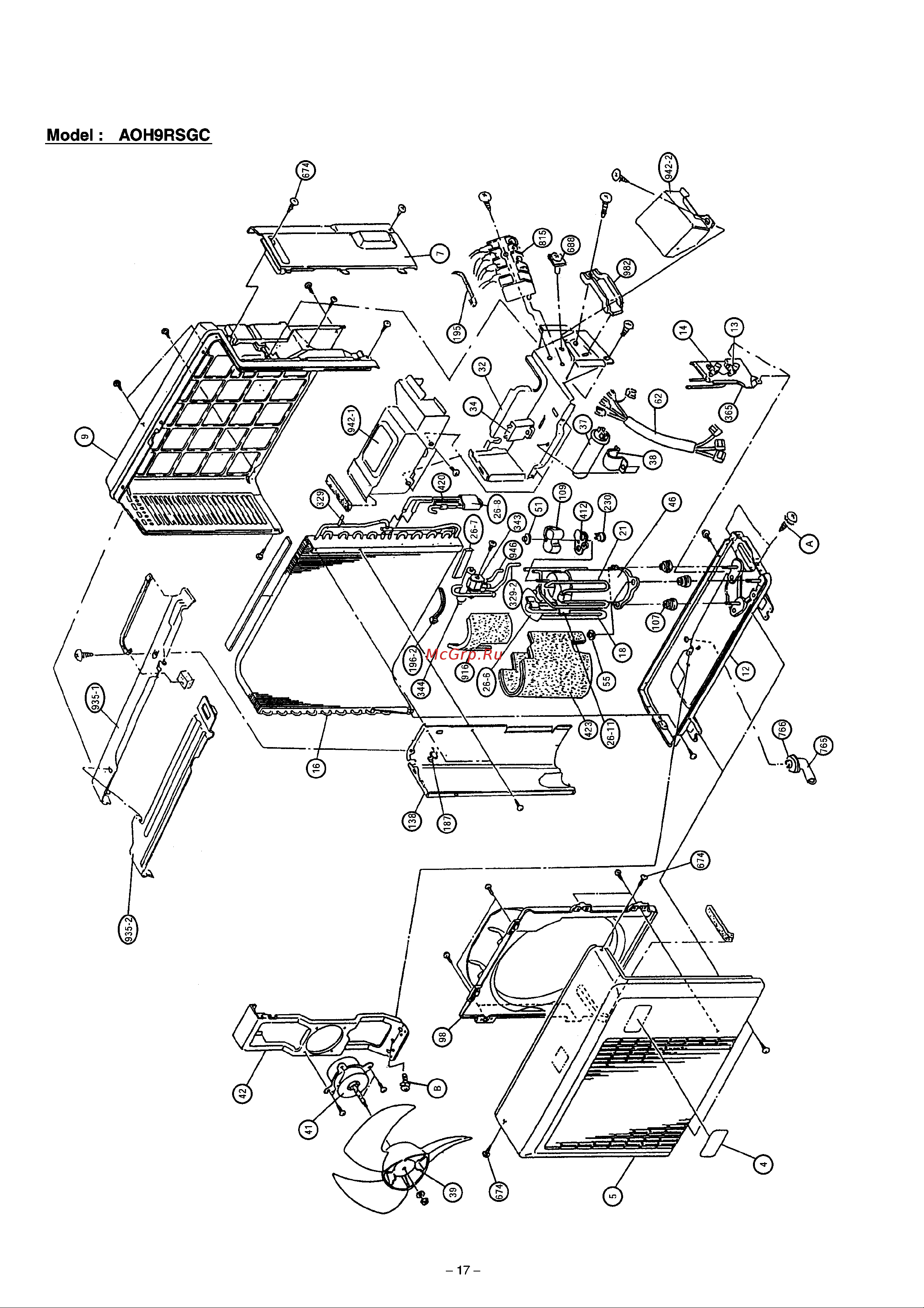 General-Fujitsu ASH9RSGCW Сервис мануал онлайн [15/23] 611440