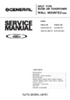 General-Fujitsu ASH12LSBCW Сервис мануал