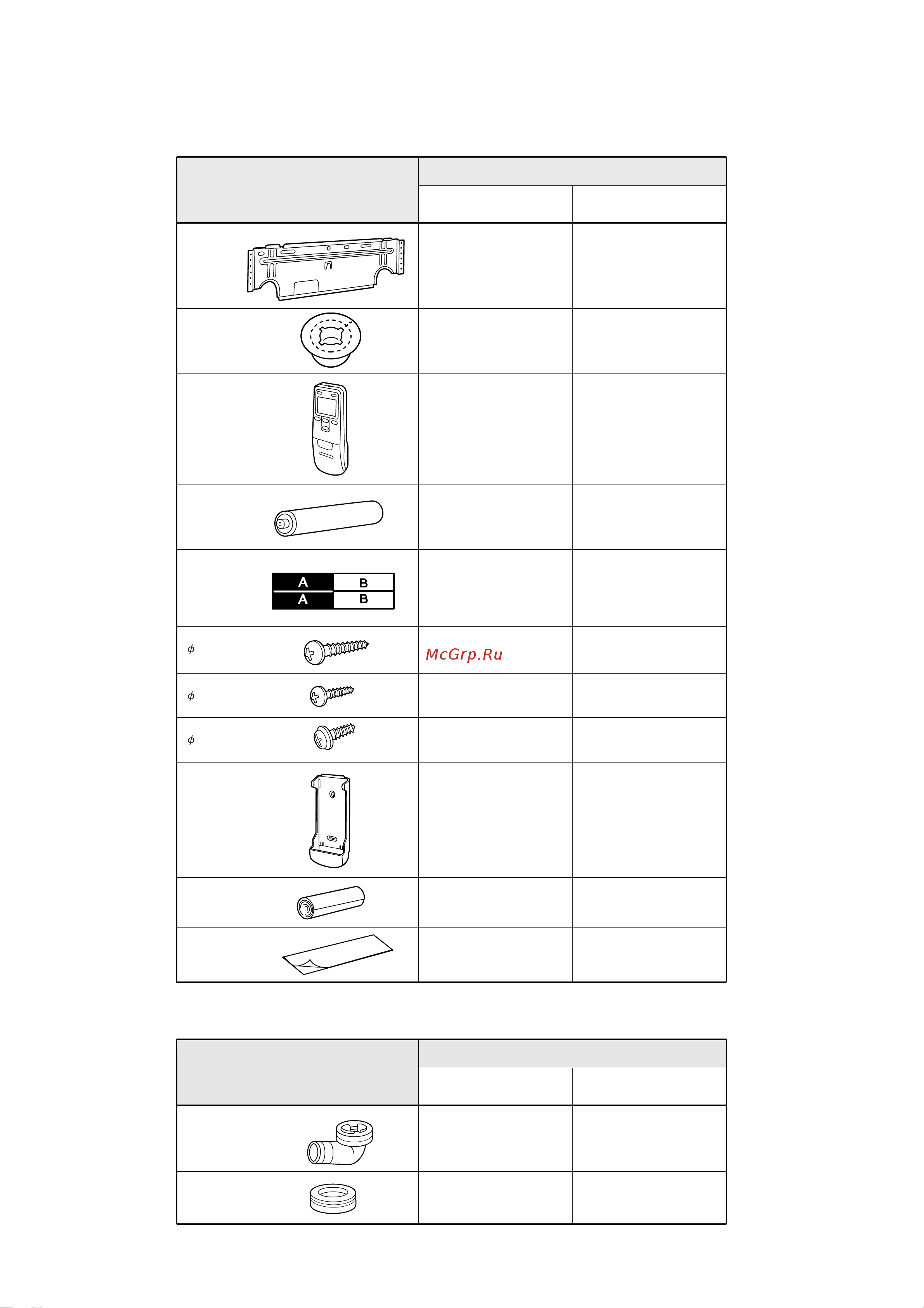 General-Fujitsu ASG17USCQ [17/18] Standard accessories
