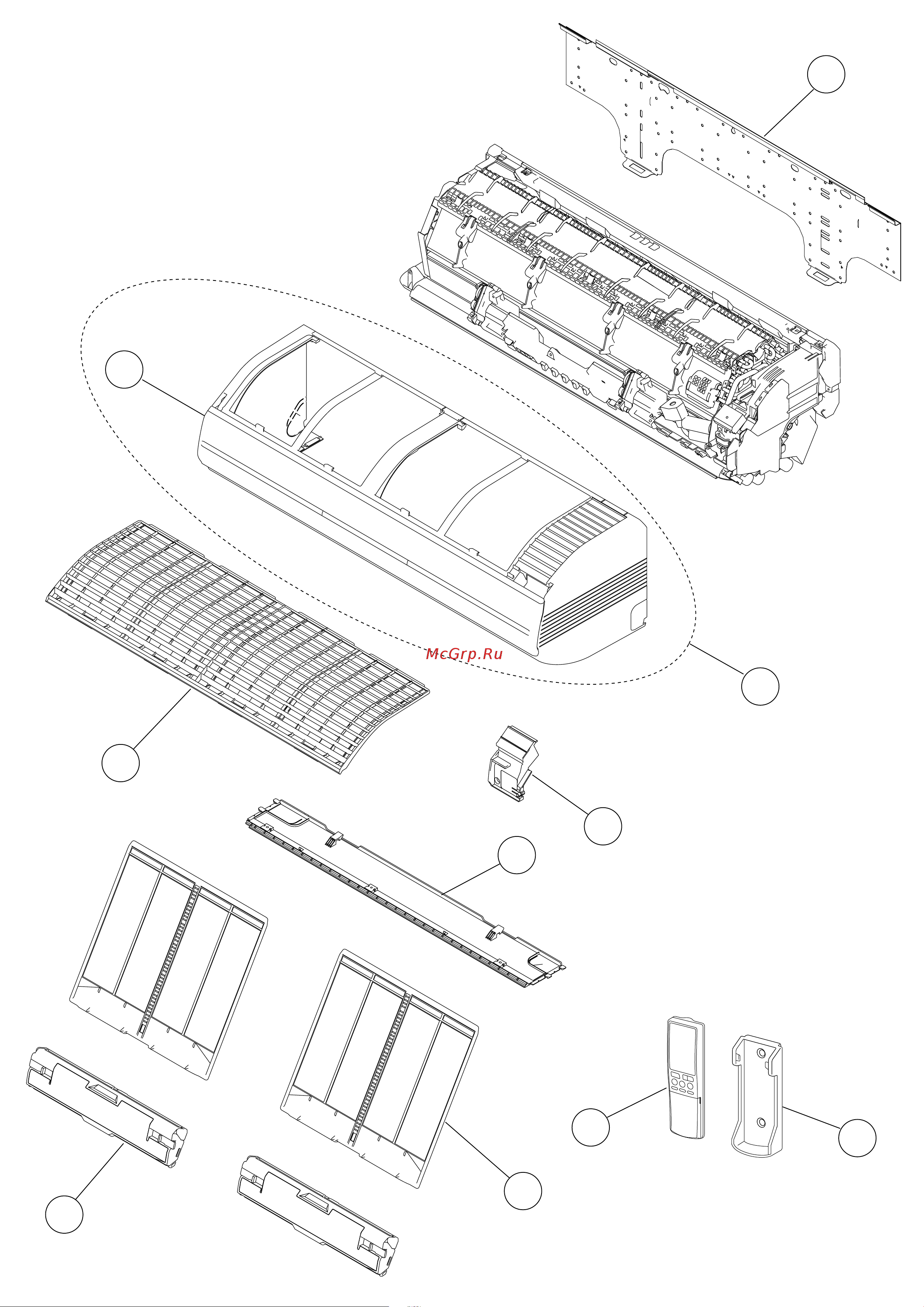 General-Fujitsu AOYZ18LBL [12/19] Disassembly illustration