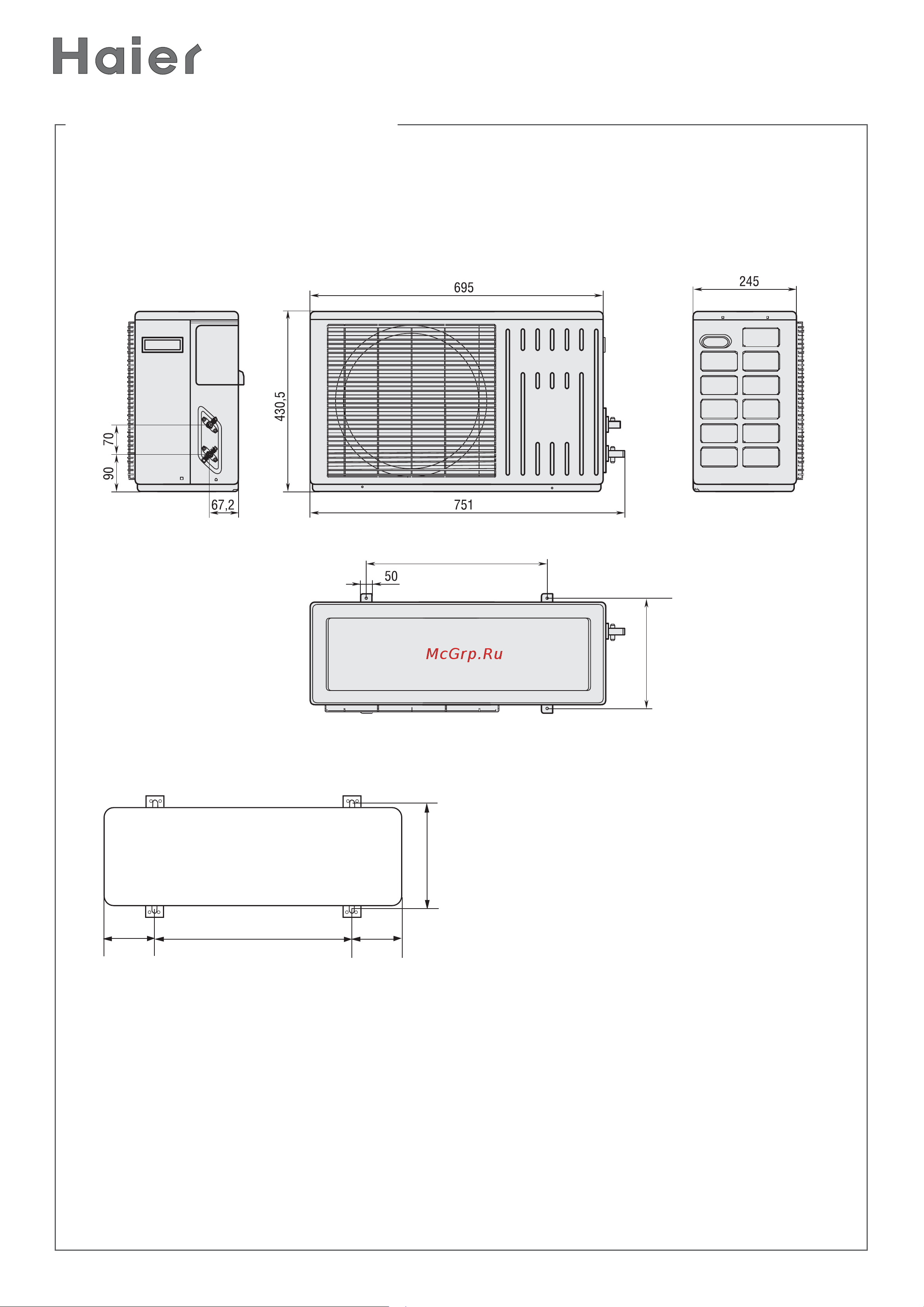 Haier HSU-12HEK03 [12/30] Монтаж наружного блока