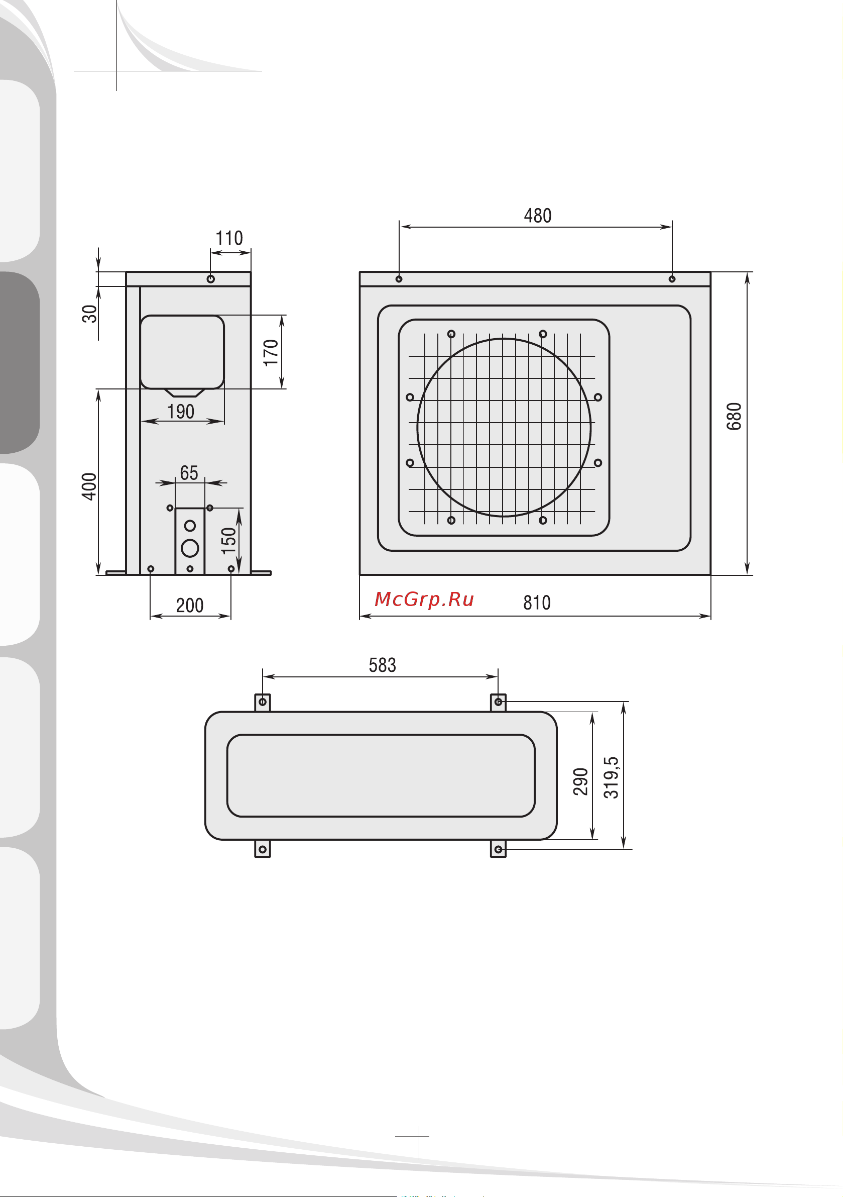 Haier HCFU-42CF03 [120/418] Габаритные размеры