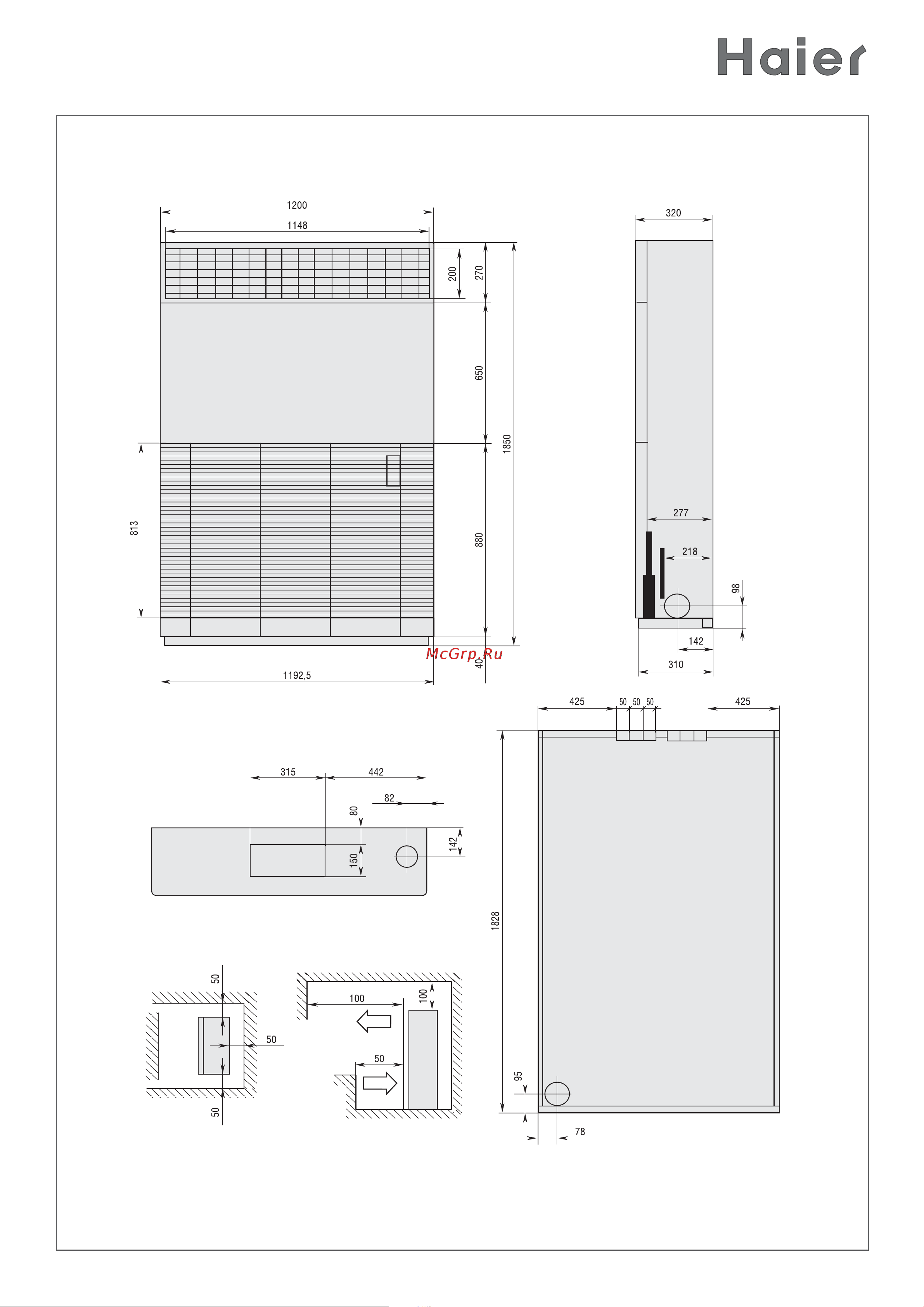 Haier HPU-42CH03 Инструкция по монтажу онлайн [11/40] 612271