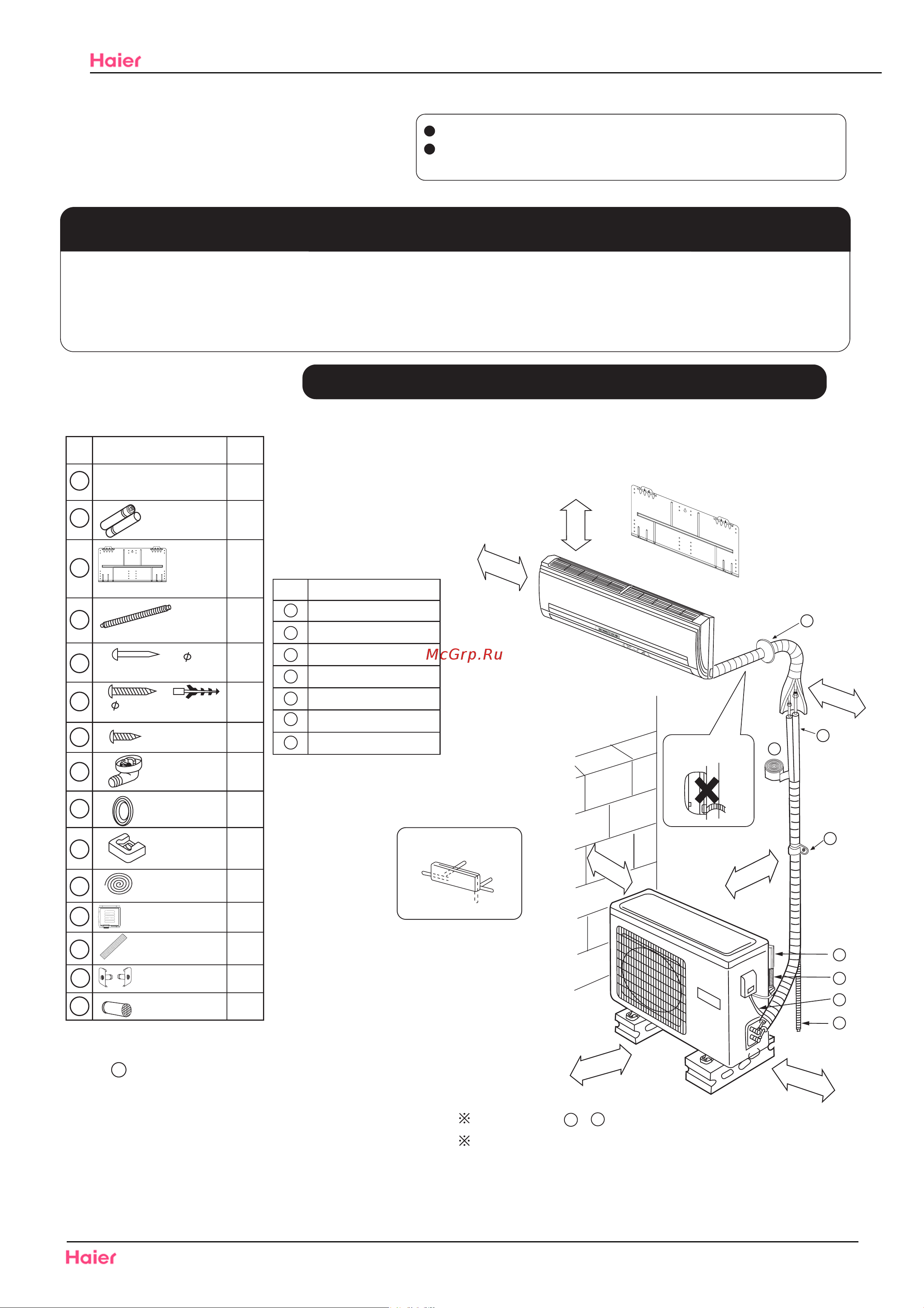 Haier HSU-22C03/V(ZXF) [56/101] Necessary tools for installation